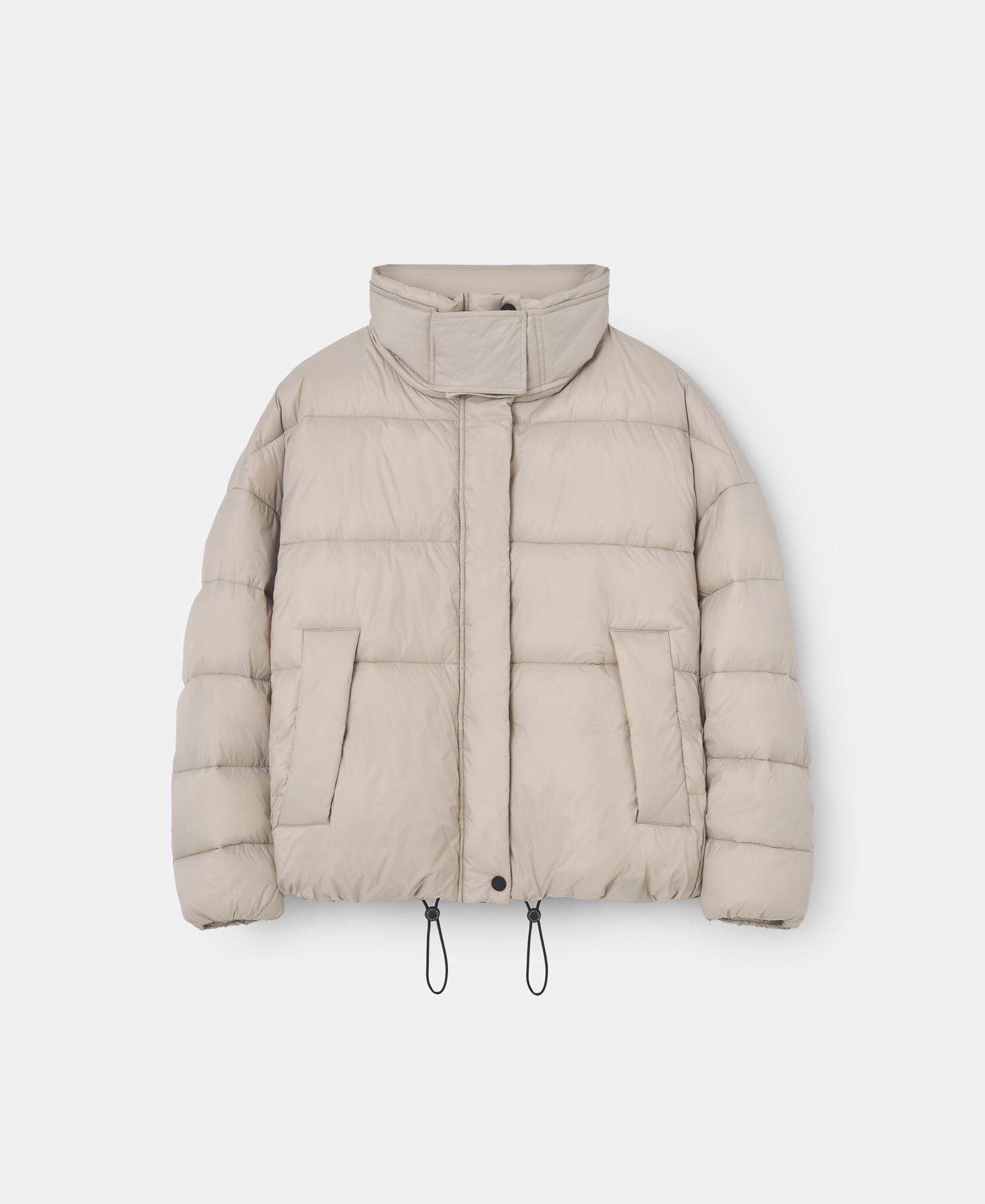 Oversize padded nylon jacket image number 4
