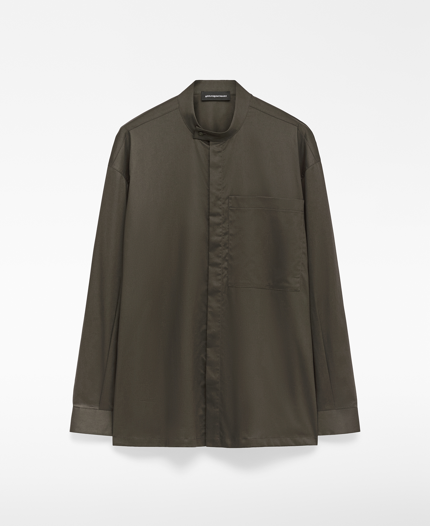 Camisa oversize cuello mao hombre image number 4
