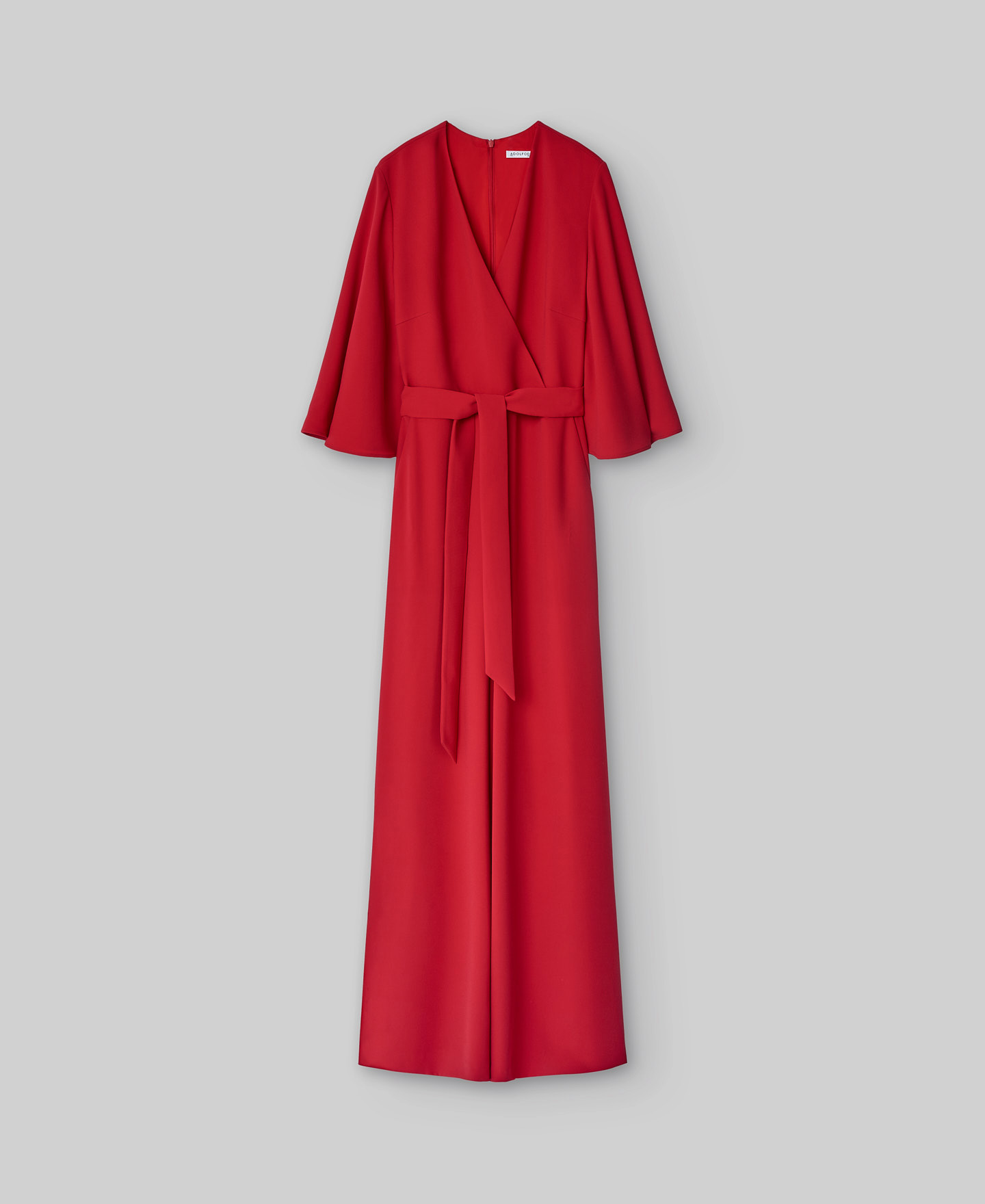 Long red jumpsuit woman image number 4