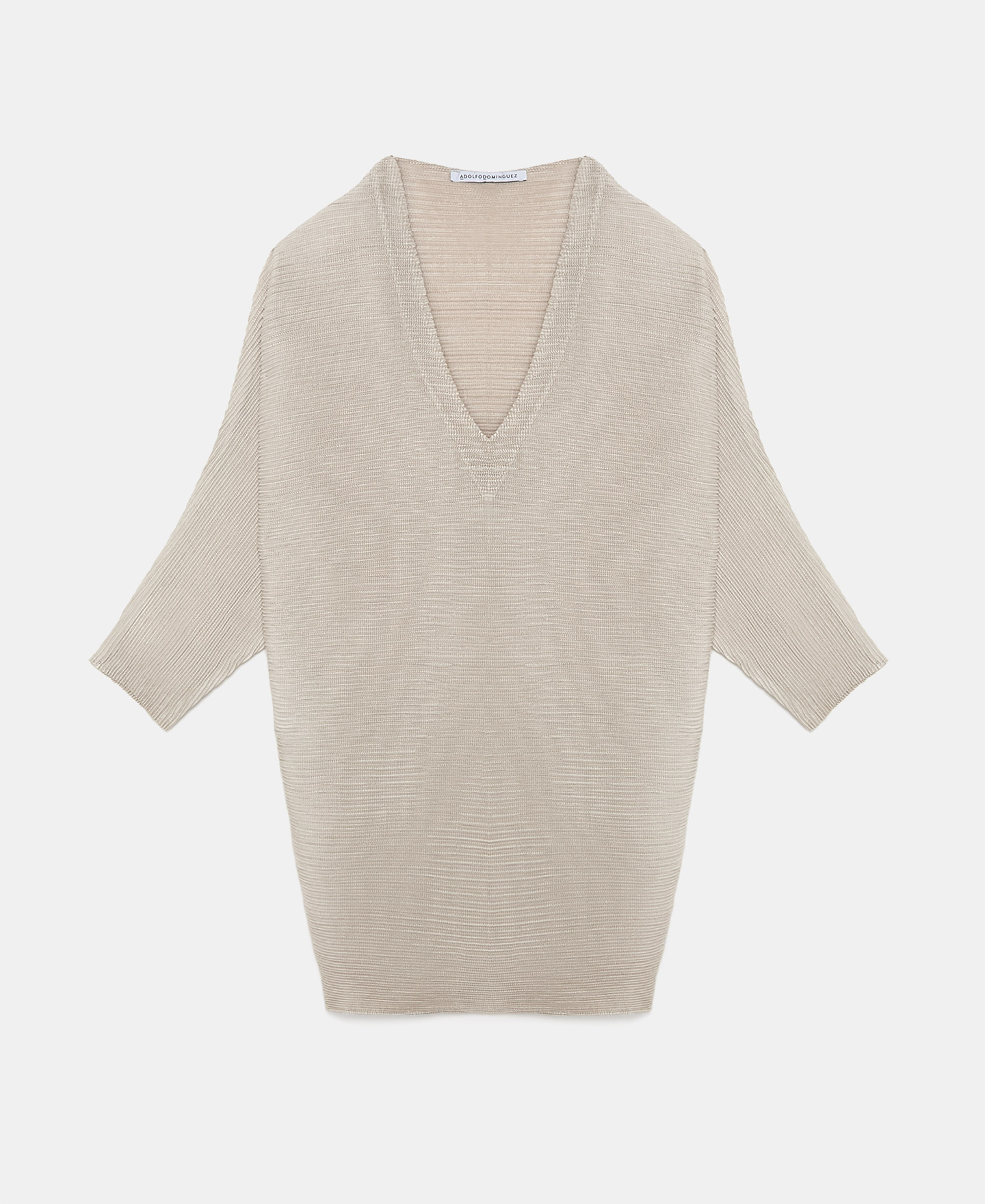 Jersey cuello pico en crinkle image number 4