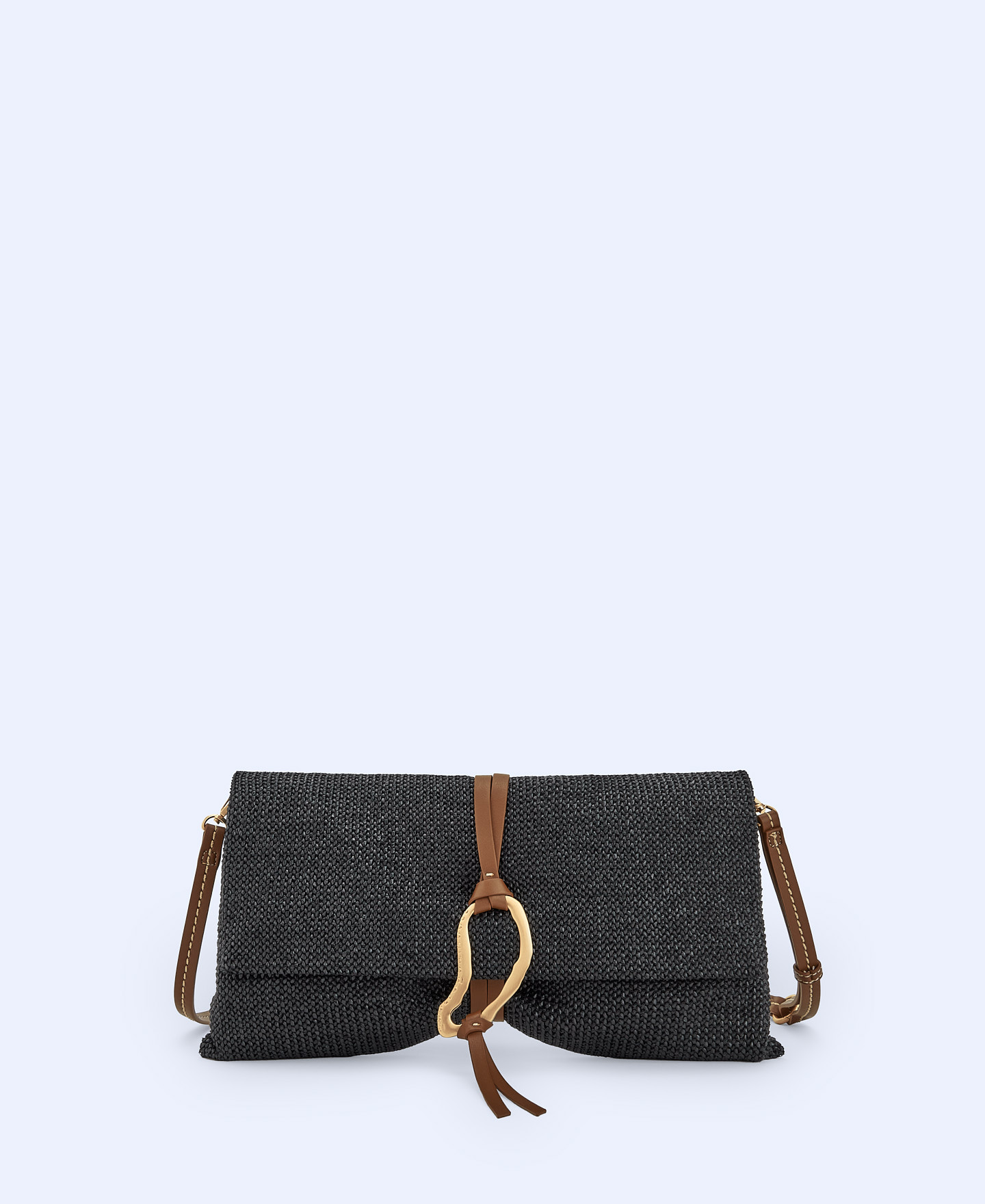 Braided fabric handbag image number 0