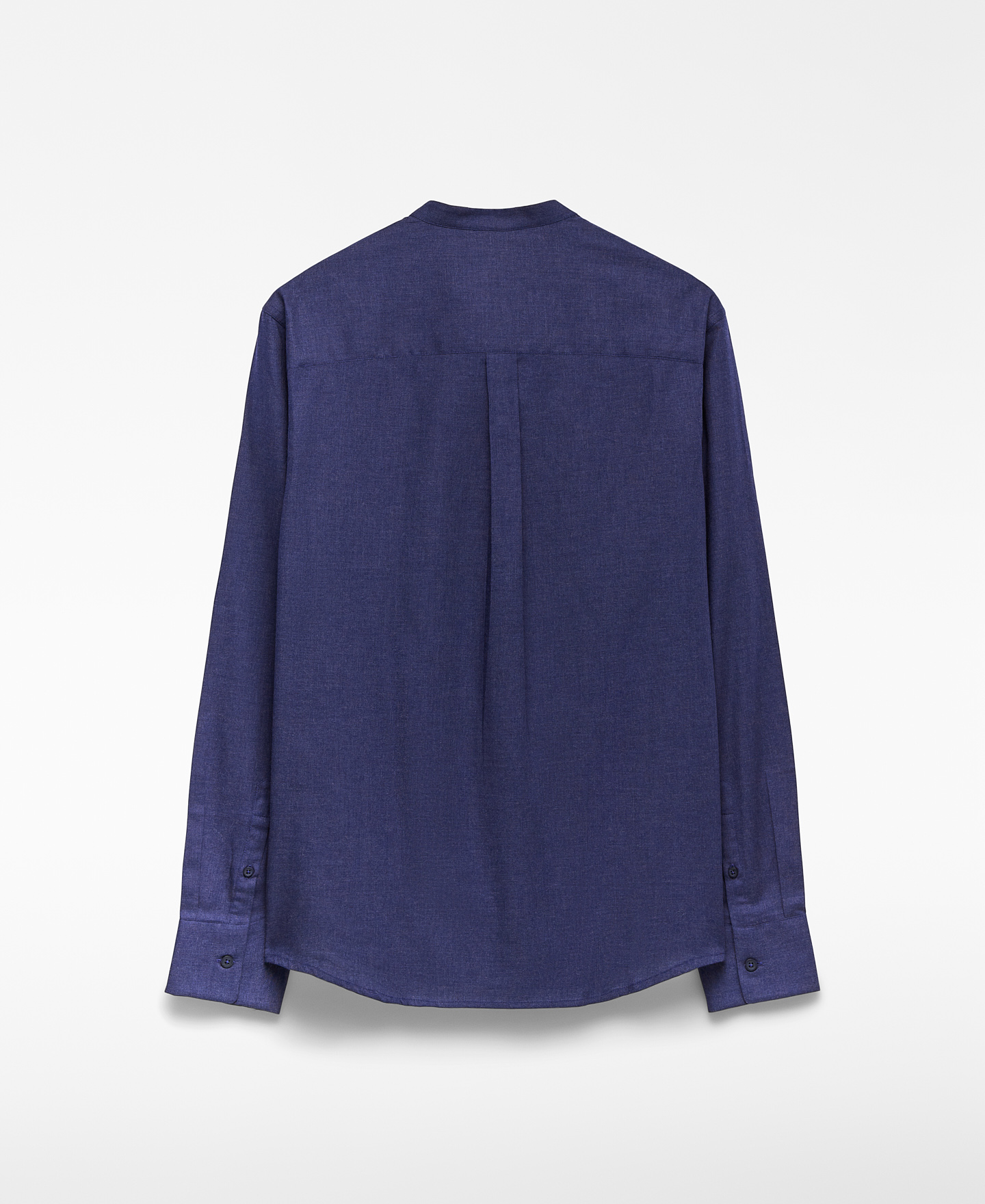Regular fit Mandarin collar shirt man image number 5
