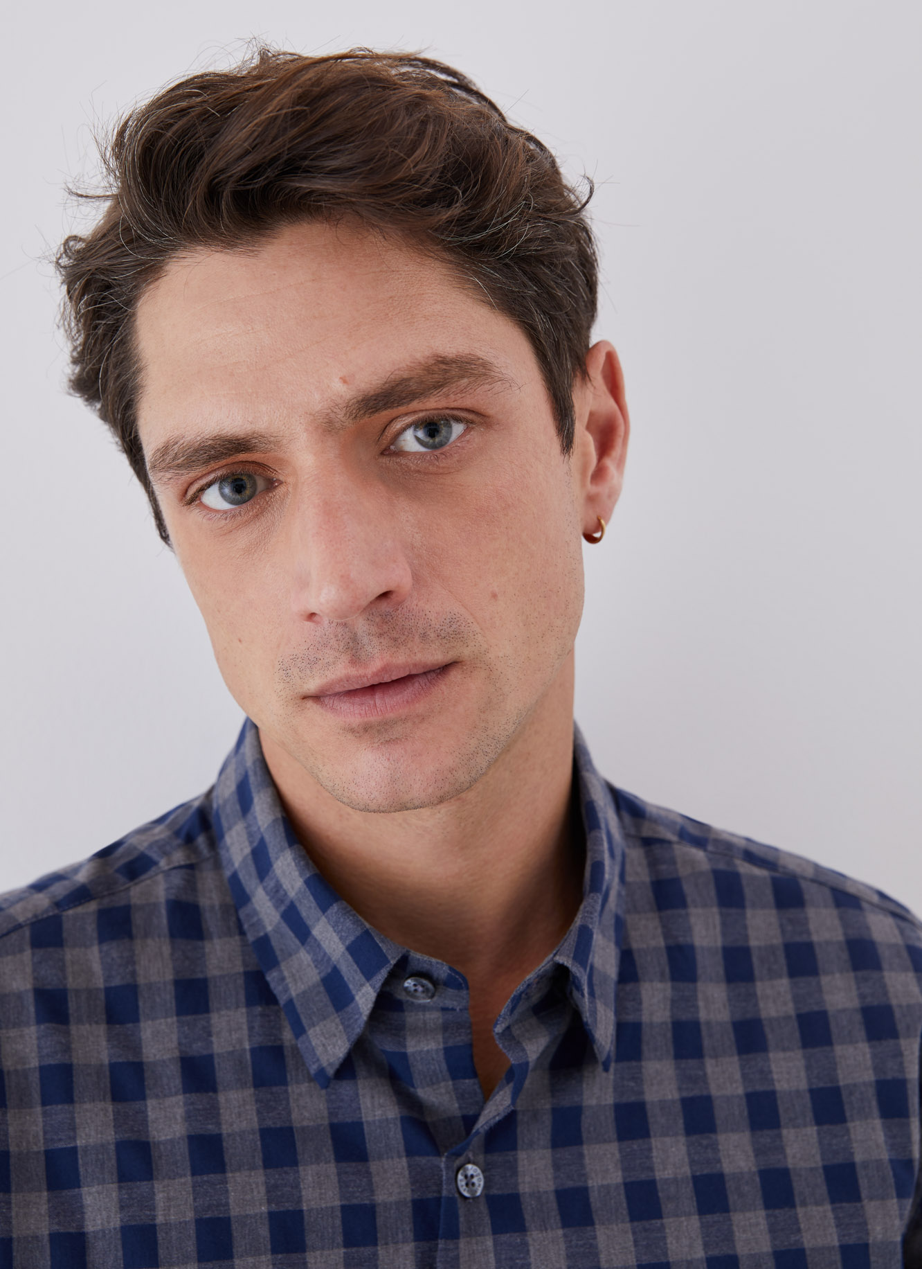 Checked cotton shirt image number 3
