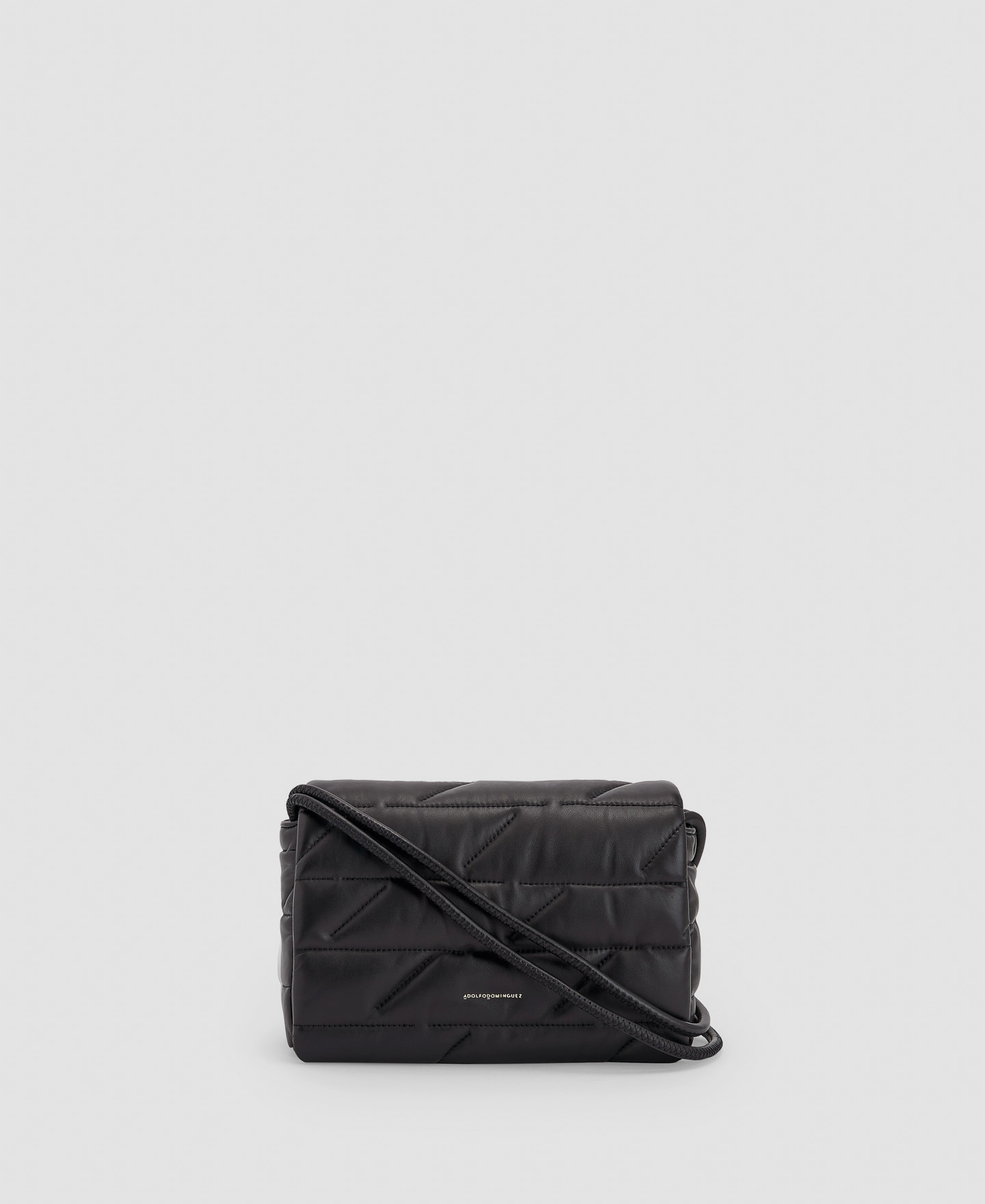 Deconstructed logo nappa shoulder bag image number 0