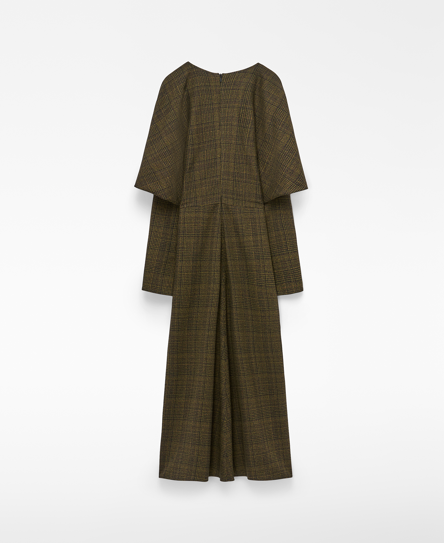 Checkered Japanese sleeve dress image number 5