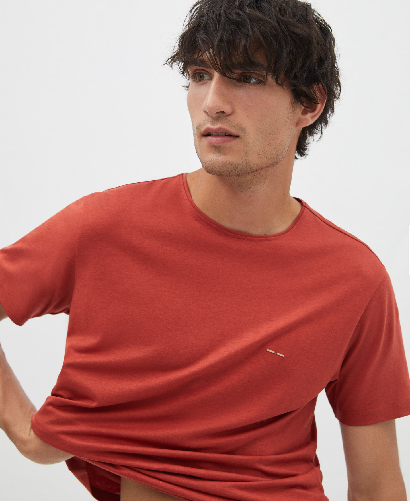 Camiseta oversize en algodón image number 3