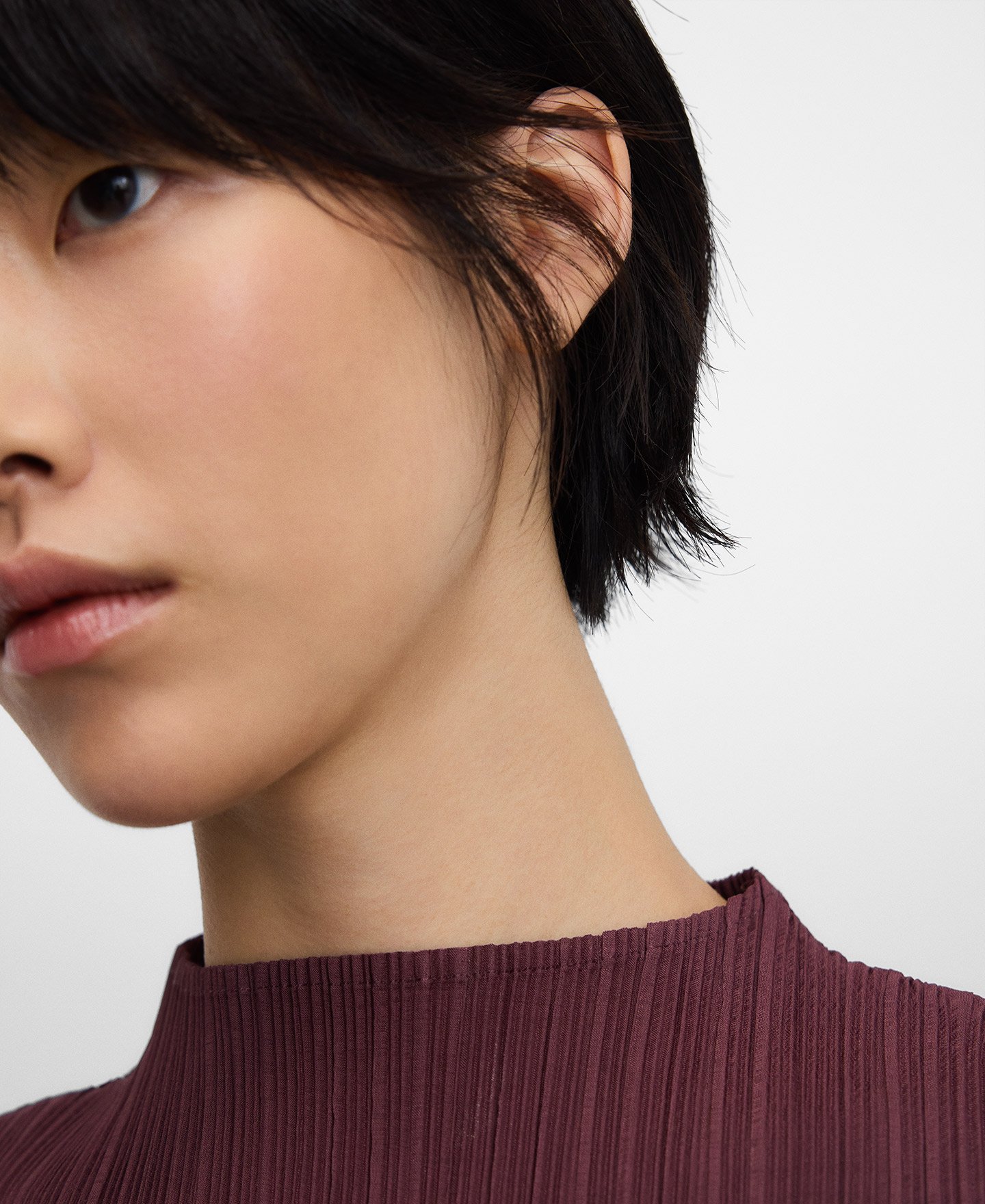 Top crinkle cuello perkins image number 3