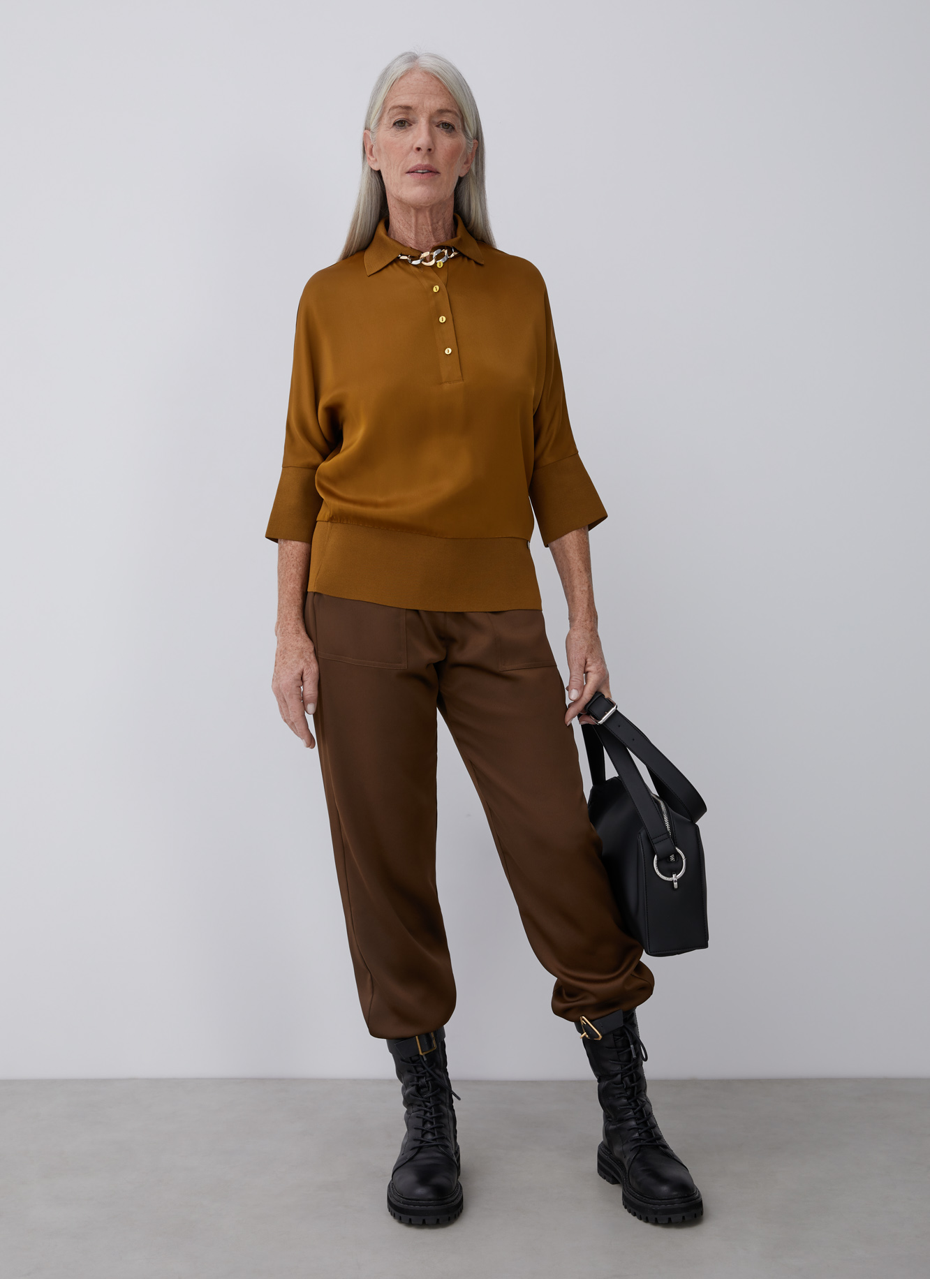 Viscose polo shirt image number 5