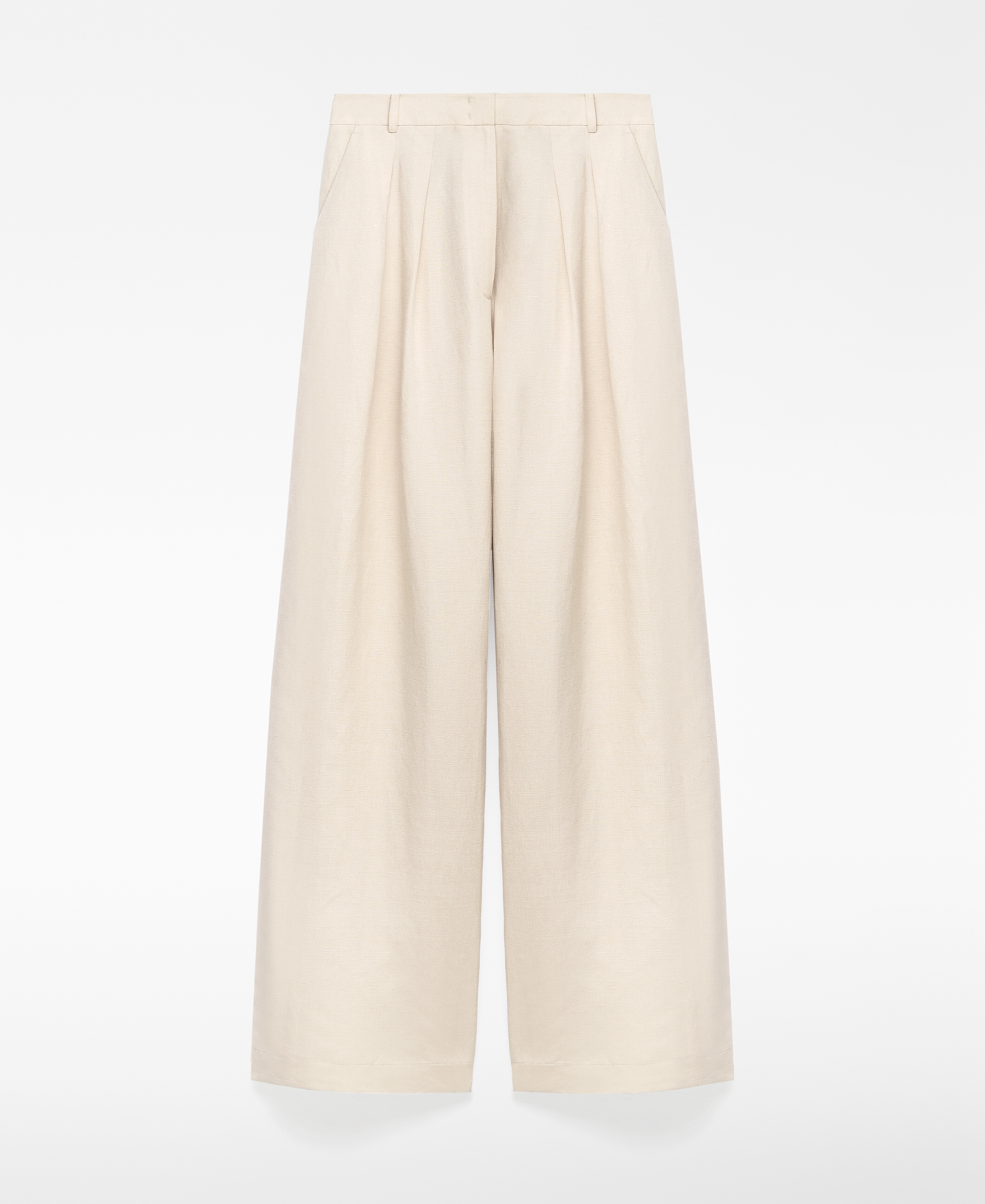 European linen blend trousers woman image number 4