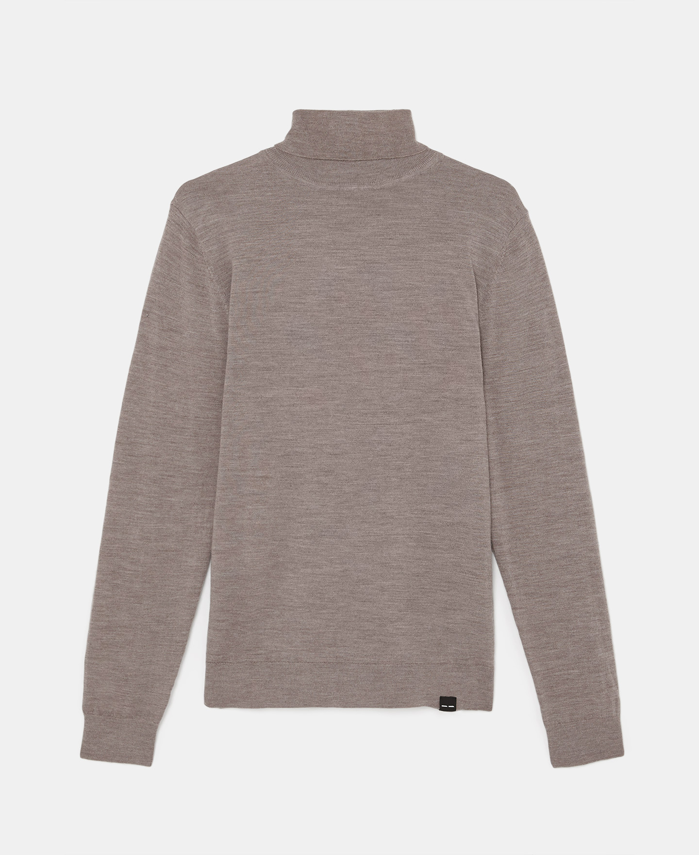 Jersey cuello alto en lana merino image number 4