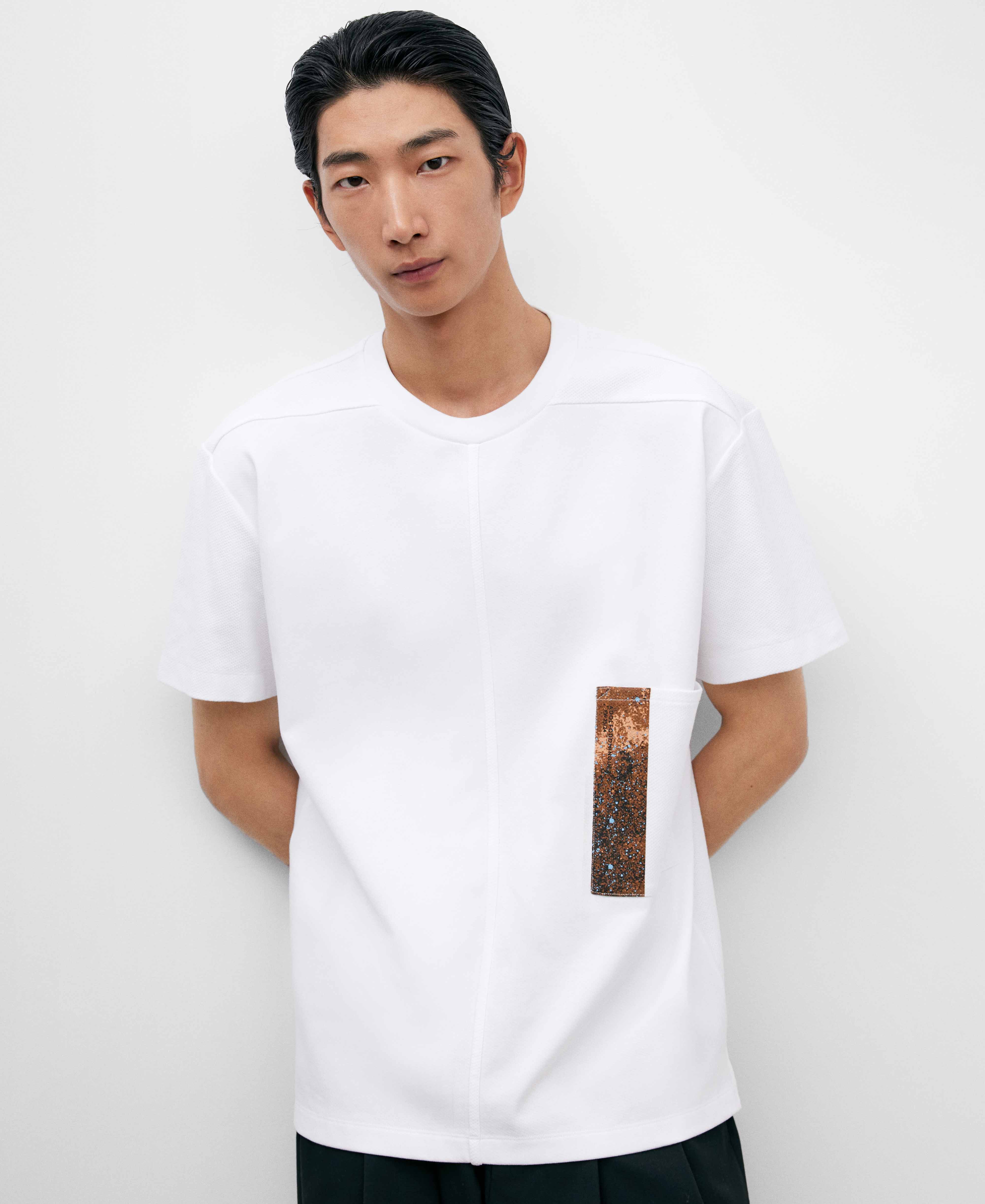 Camiseta oversize en algodón hombre image number 0