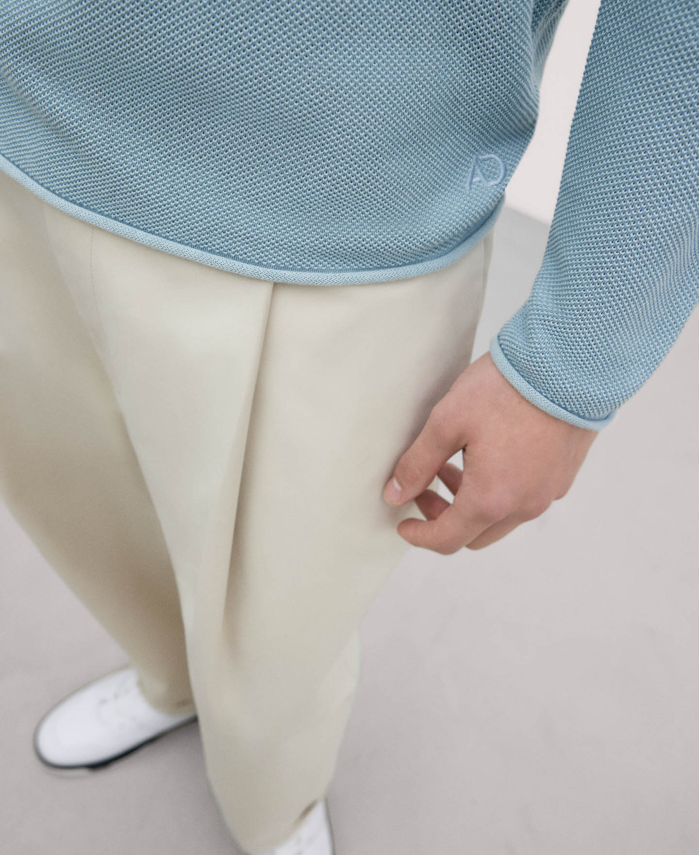 Camiseta azul clara de manga larga image number 3