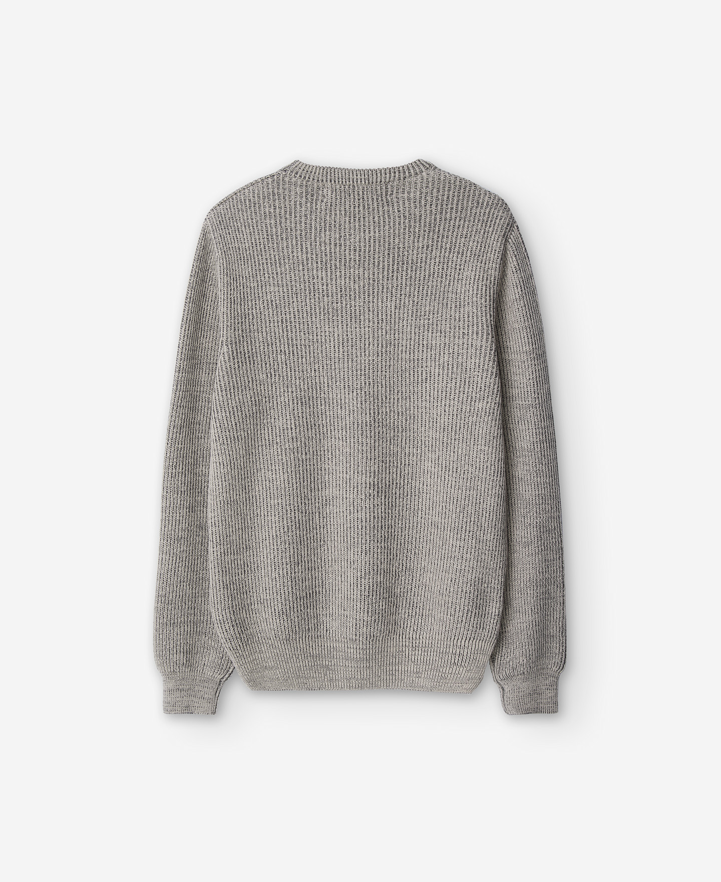Two-tone ribbed crew neck sweater image number 7