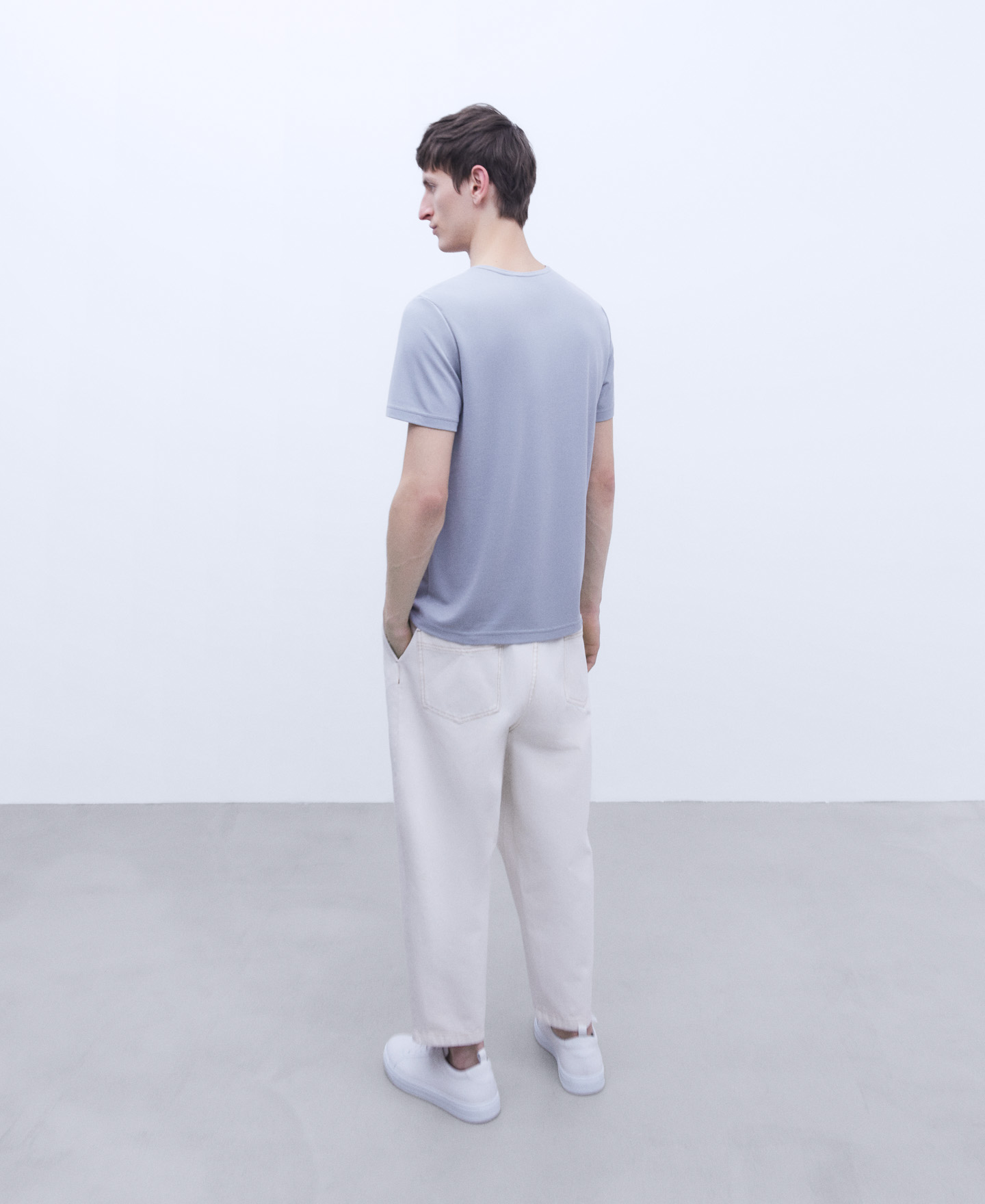 Modal crew neckline T-shirt image number 2