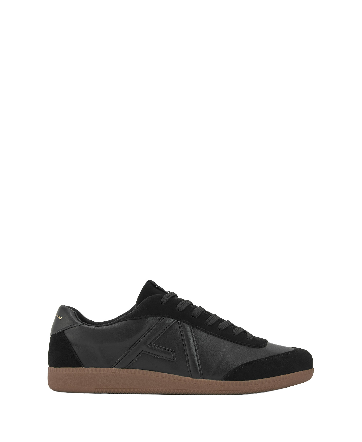 Suede and leather maxi logo sneaker man image number 0
