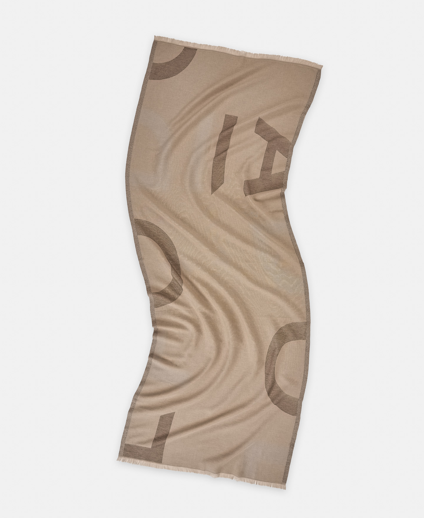 Organic cotton maxi logo shawl image number 1
