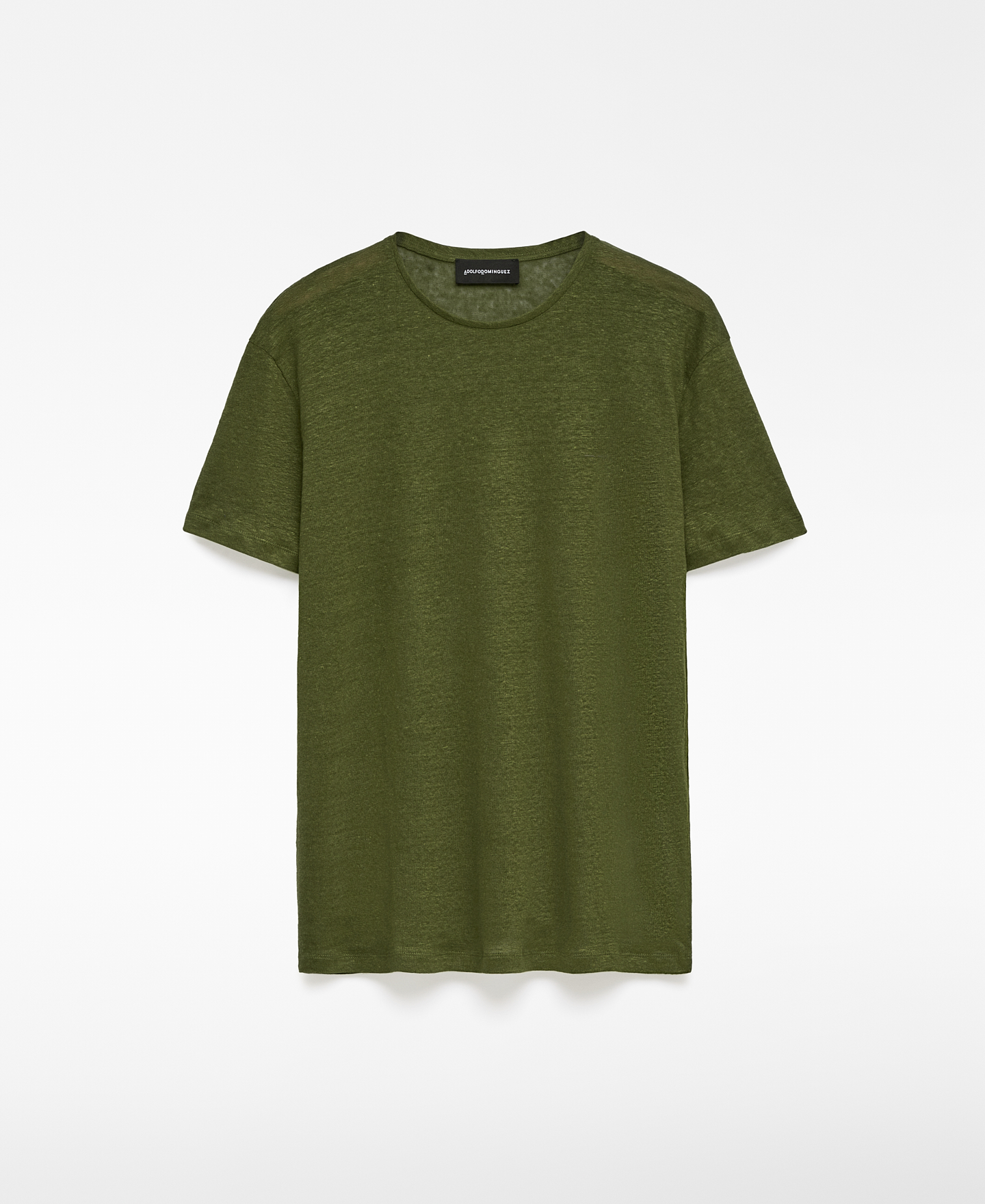 European linen regular fit T-shirt man image number 0