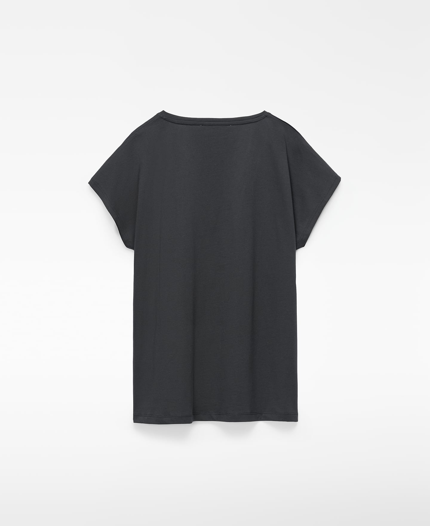 Baumwoll-T-Shirt mit kurzen &Auml;rmeln und V-Ausschnitt image number 1