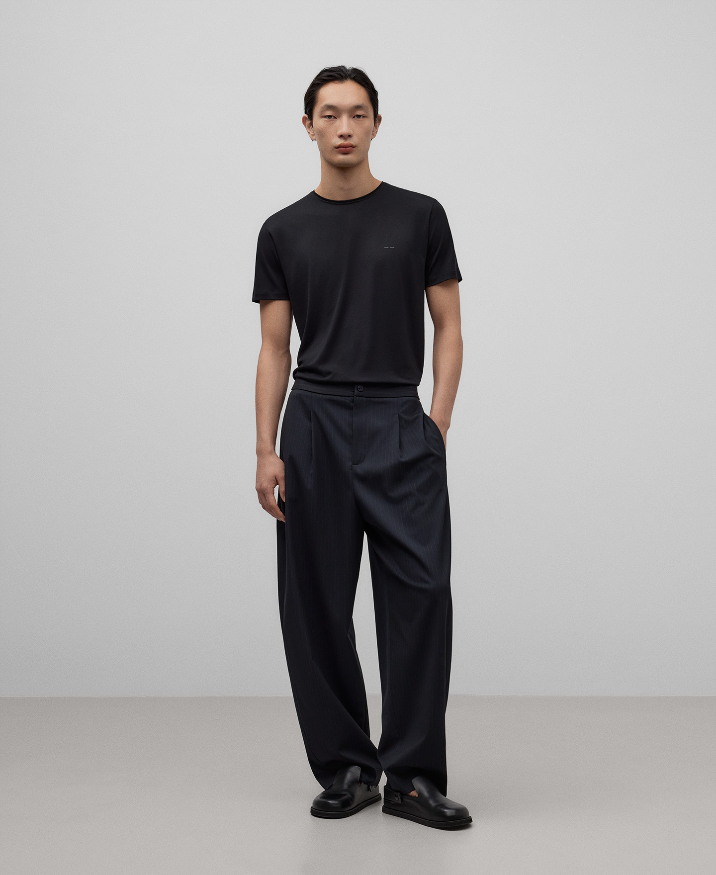 Lyocell and cotton T-shirt image number 1