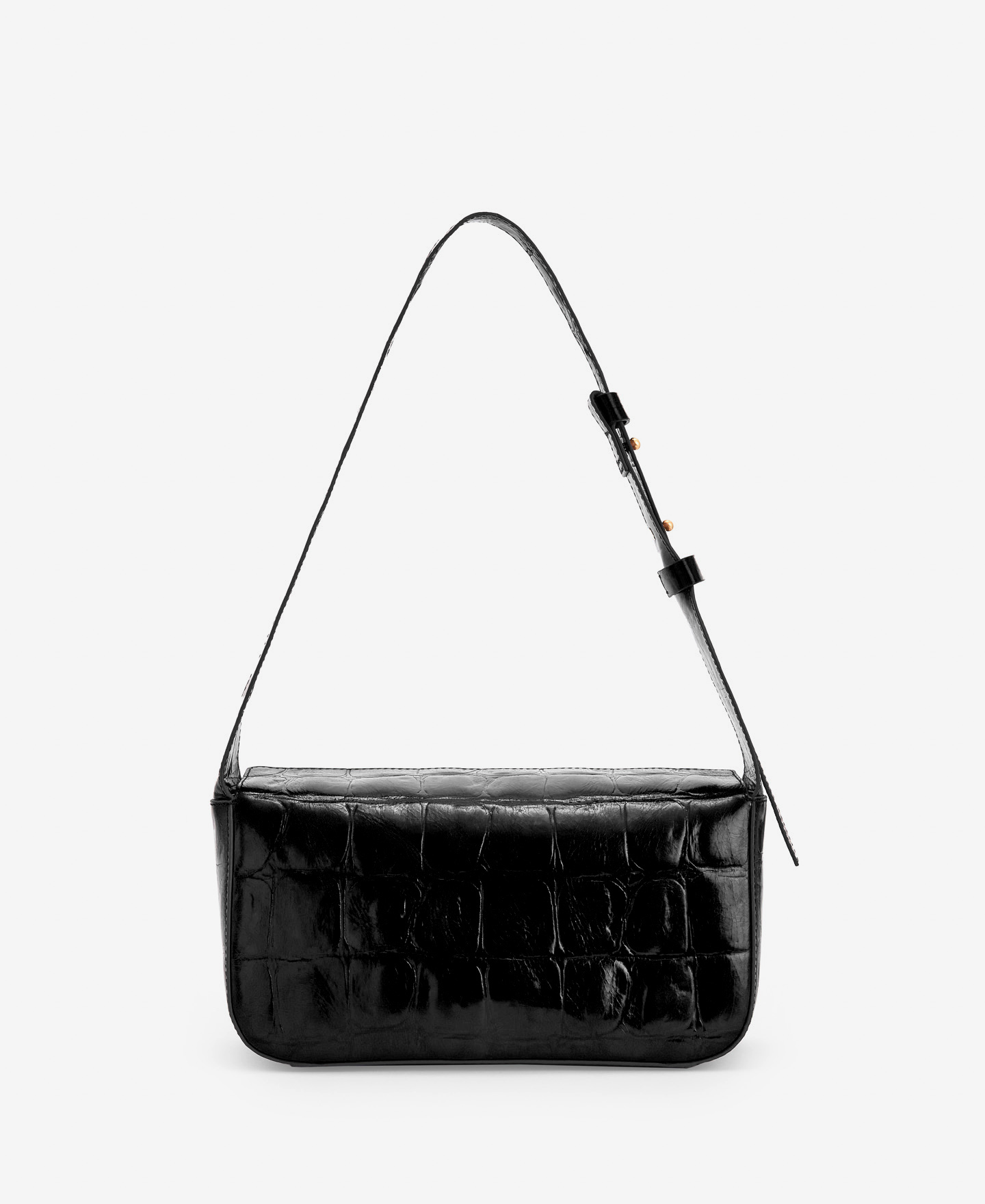 Leather baguette bag image number 1