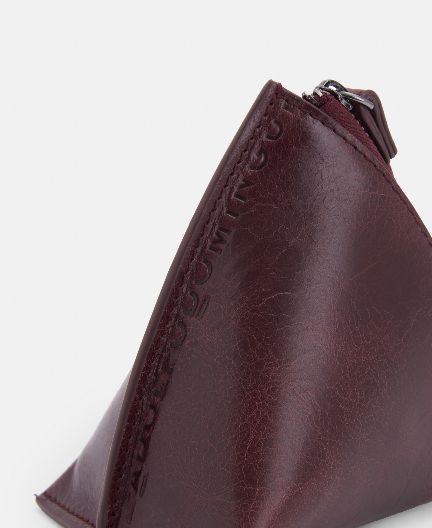 Triangular leather wallet image number 2