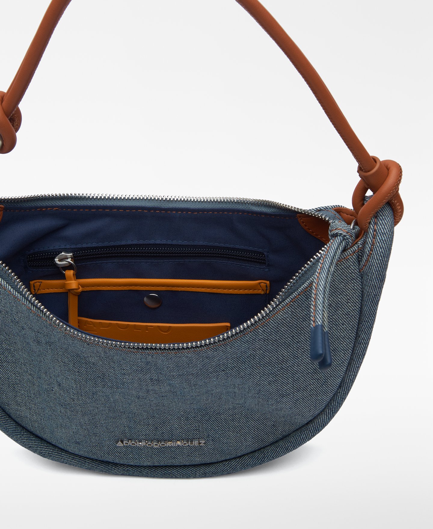 Luna denim shoulder bag woman image number 2