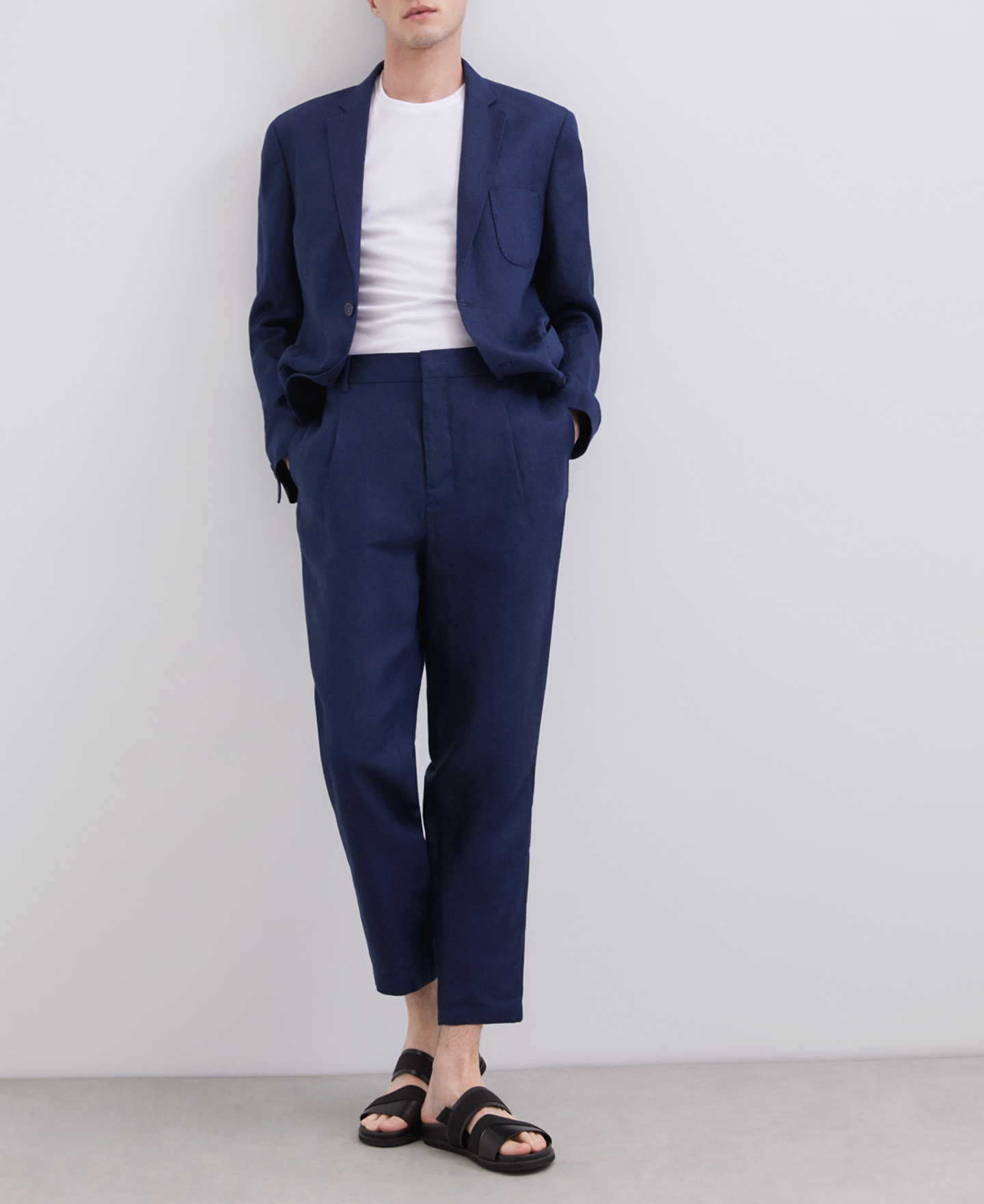 Classic blue tailoring trousers image number 3