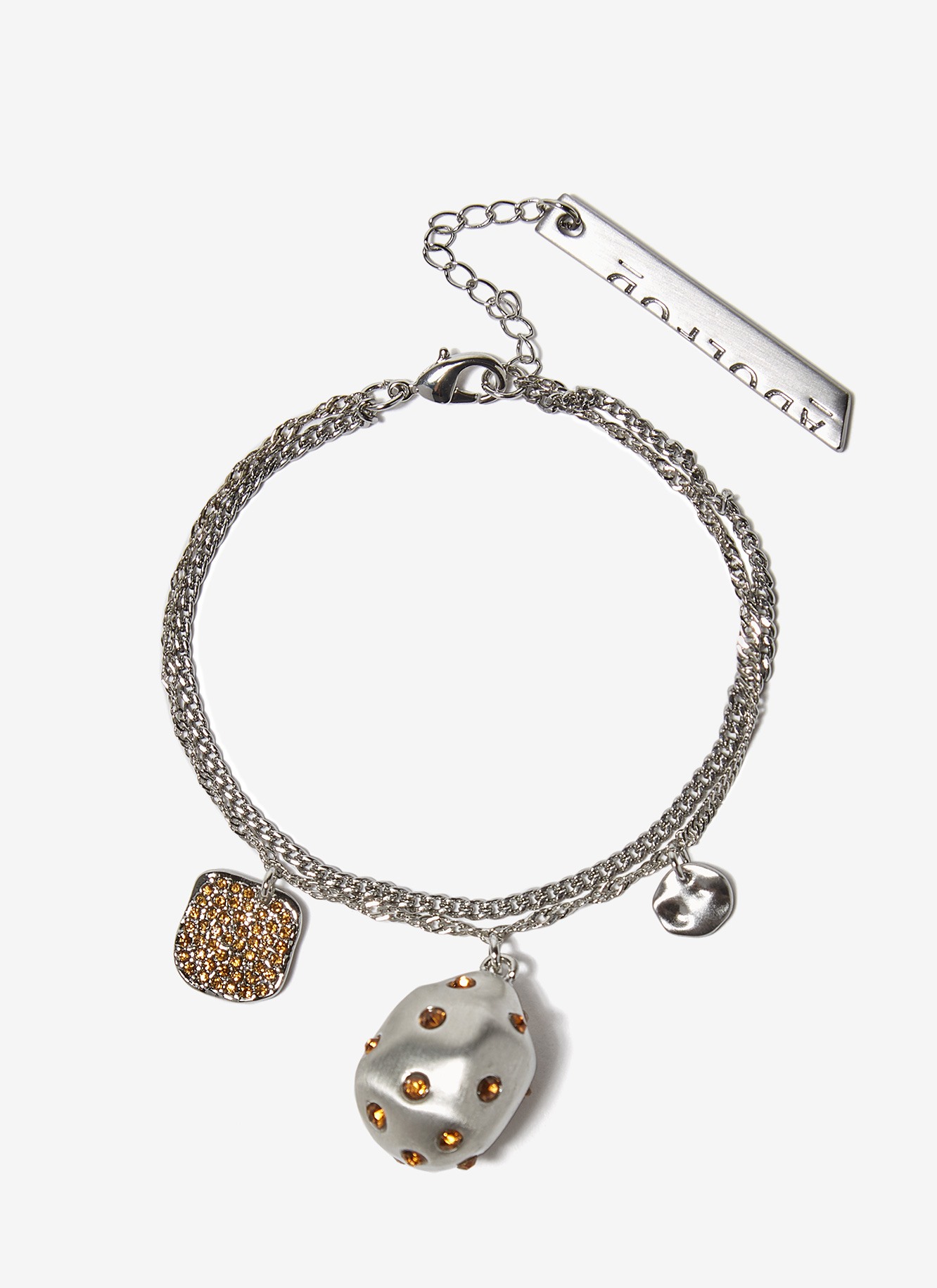 Multiline bracelet with crystals image number 0