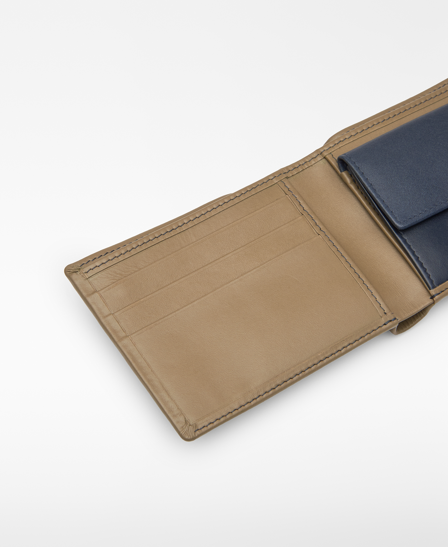 Two-tone leather wallet man image number 2