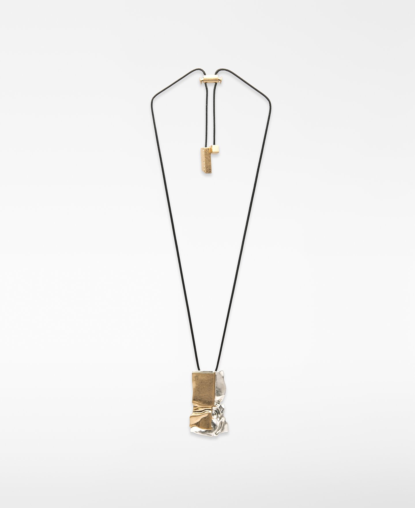 Double-lacquered piece necklace woman image number 0