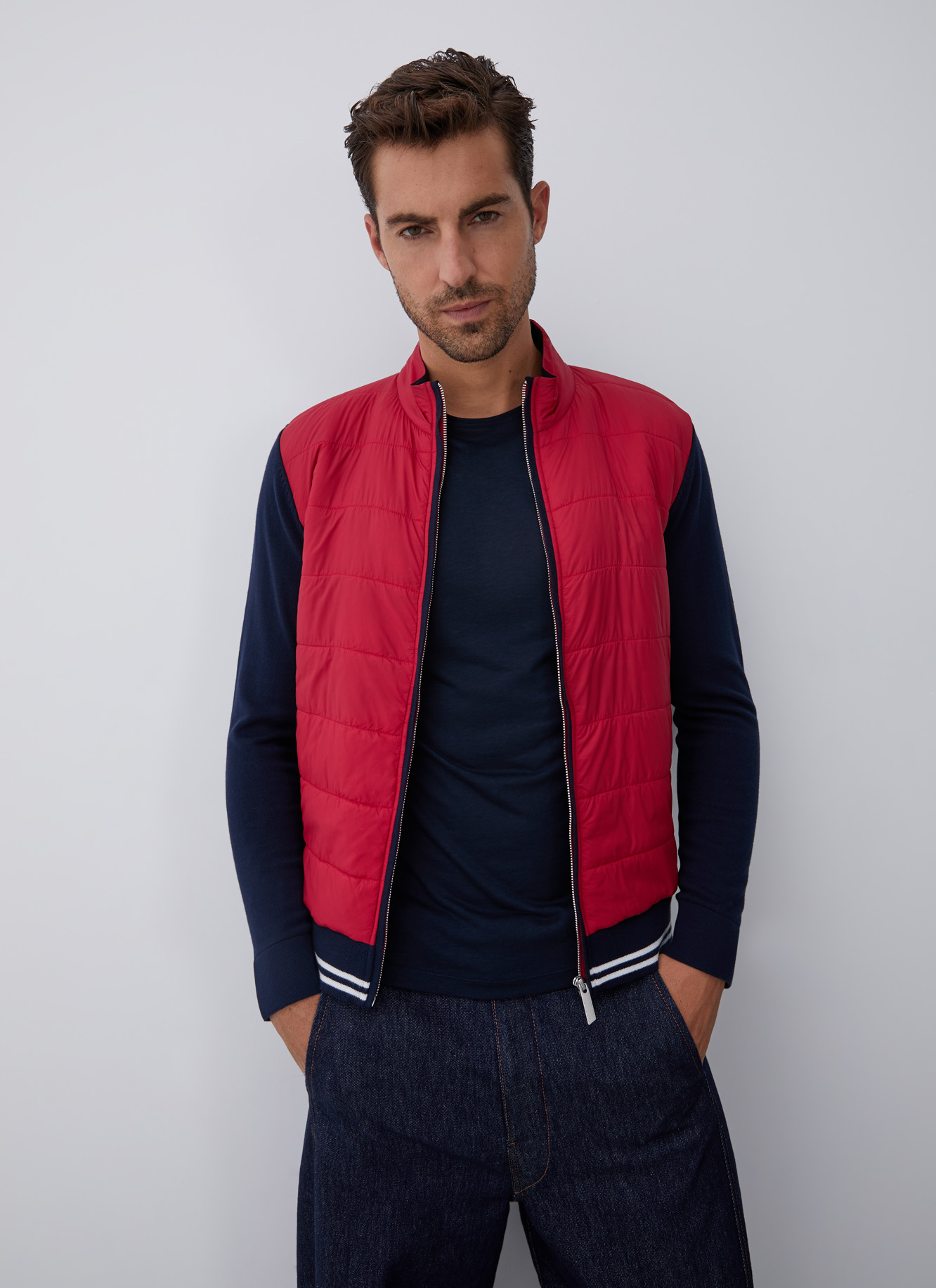 Cardigan with padded front image number 0