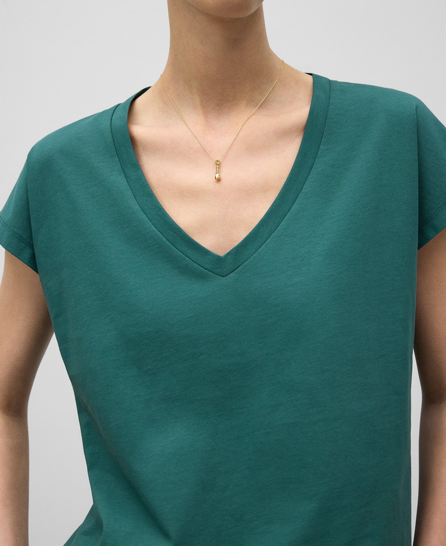 Camiseta relaxed fit algodón mujer image number 3