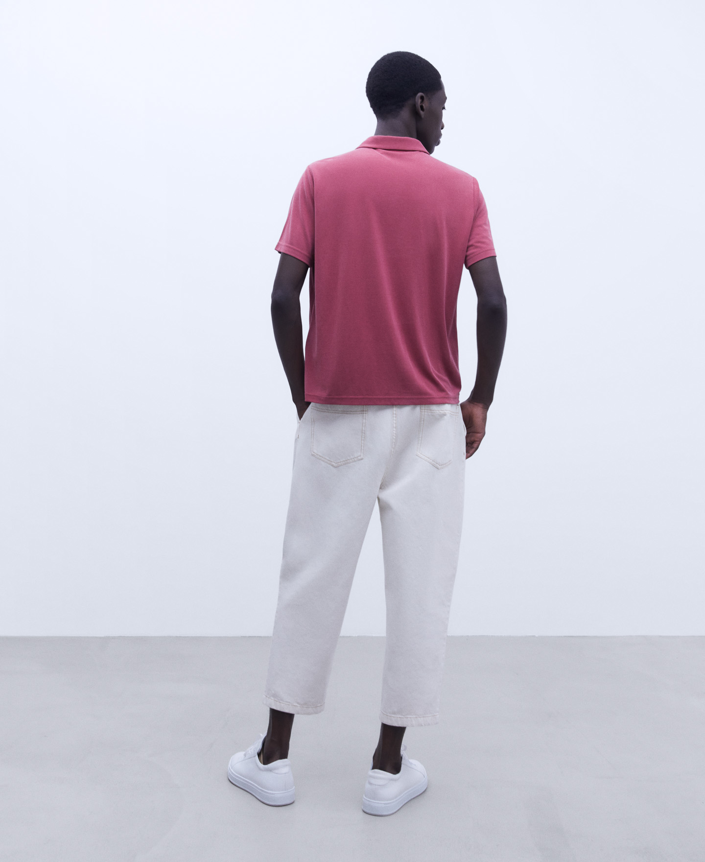 Modal two button polo shirt image number 1