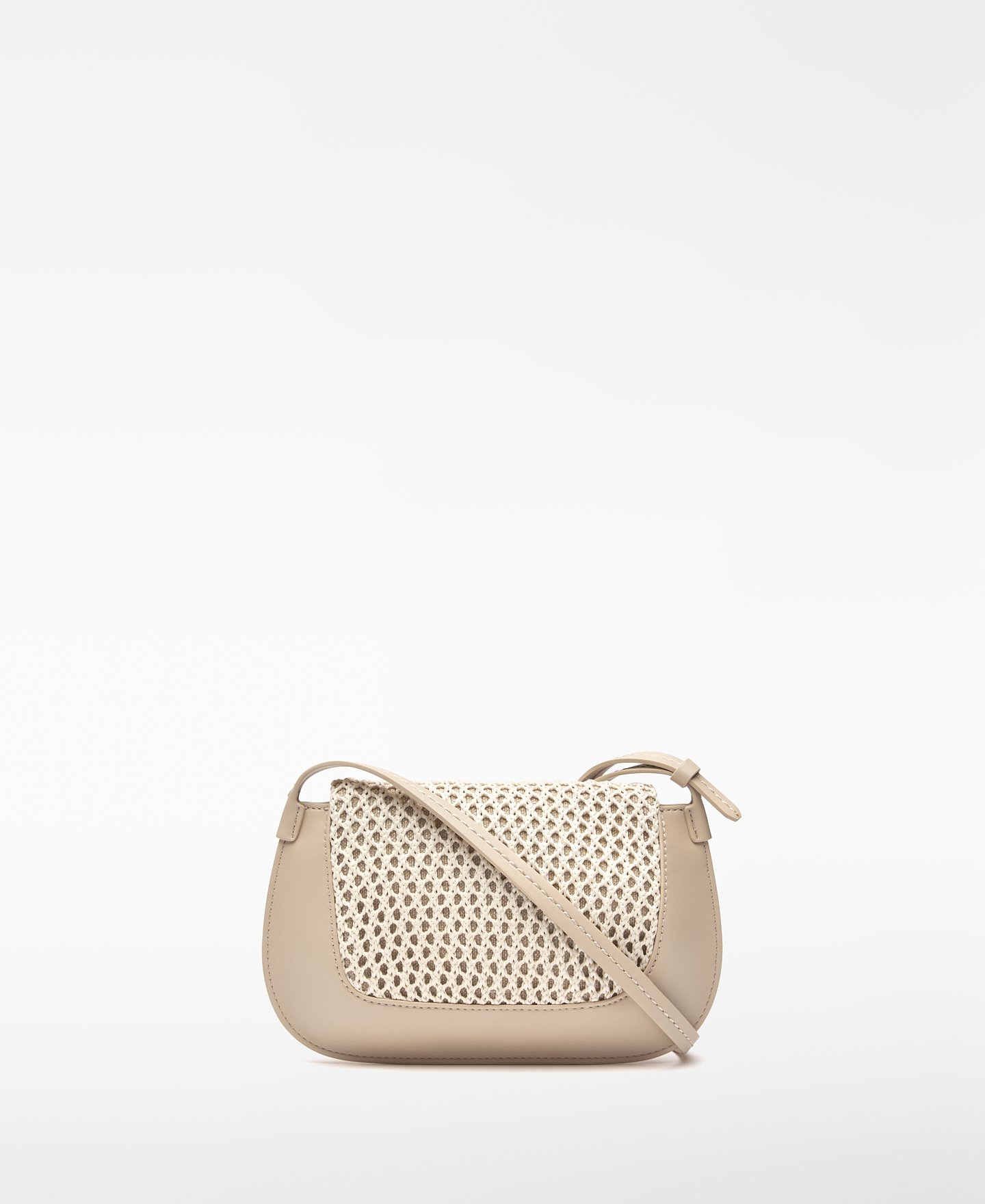 Mini-Umh&auml;ngetasche Dorna mit Raffia-Struktur image number 1