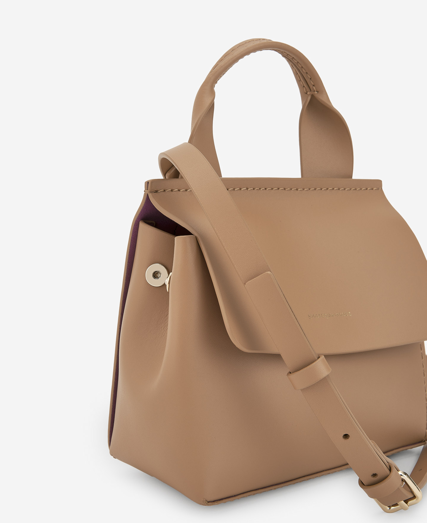 Responsible leather brown minibag image number 3