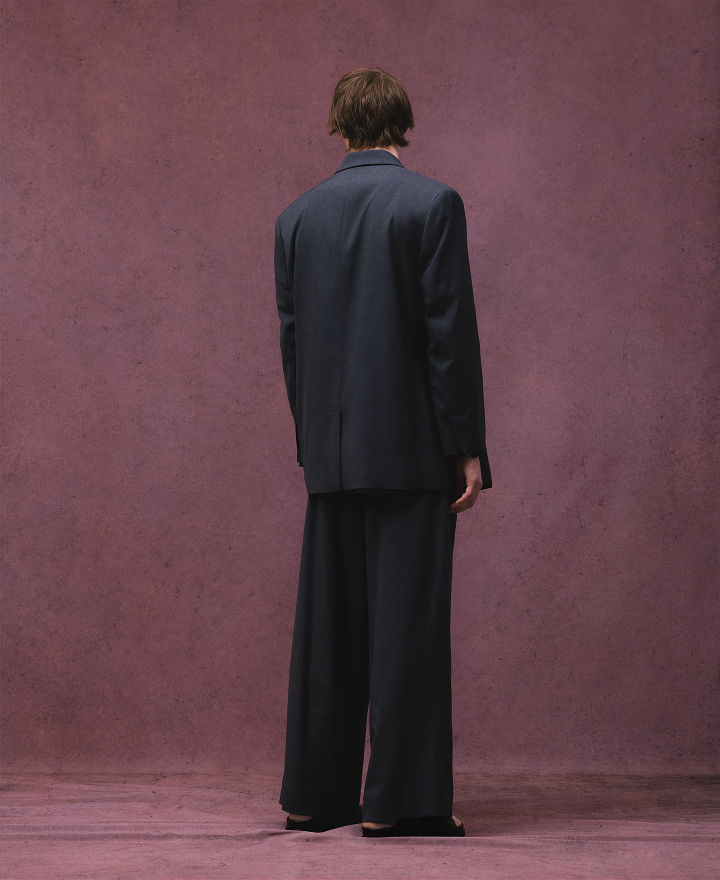 Blazer sastre gris melange hombre image number 2