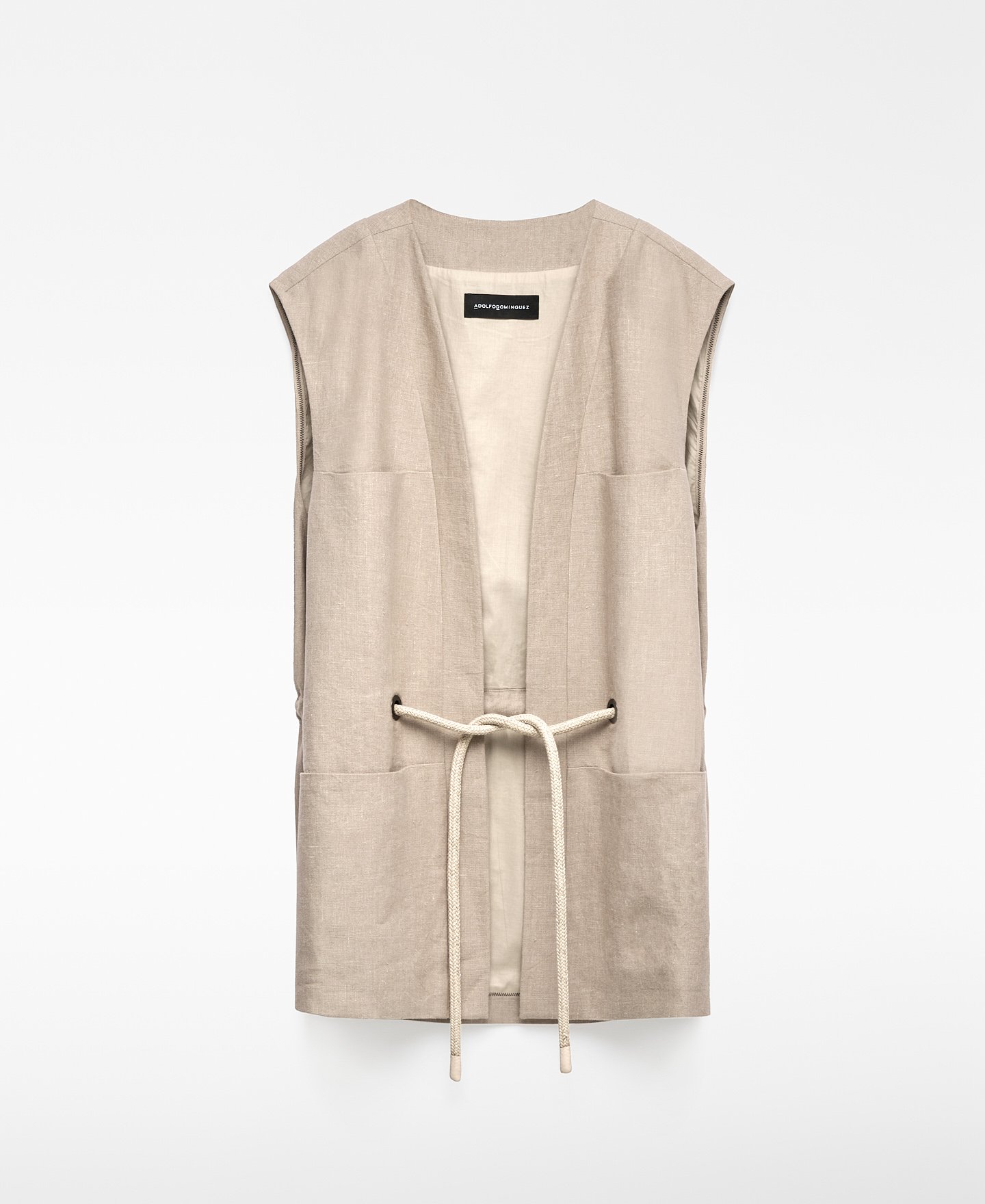 European linen waistcoat man image number 6