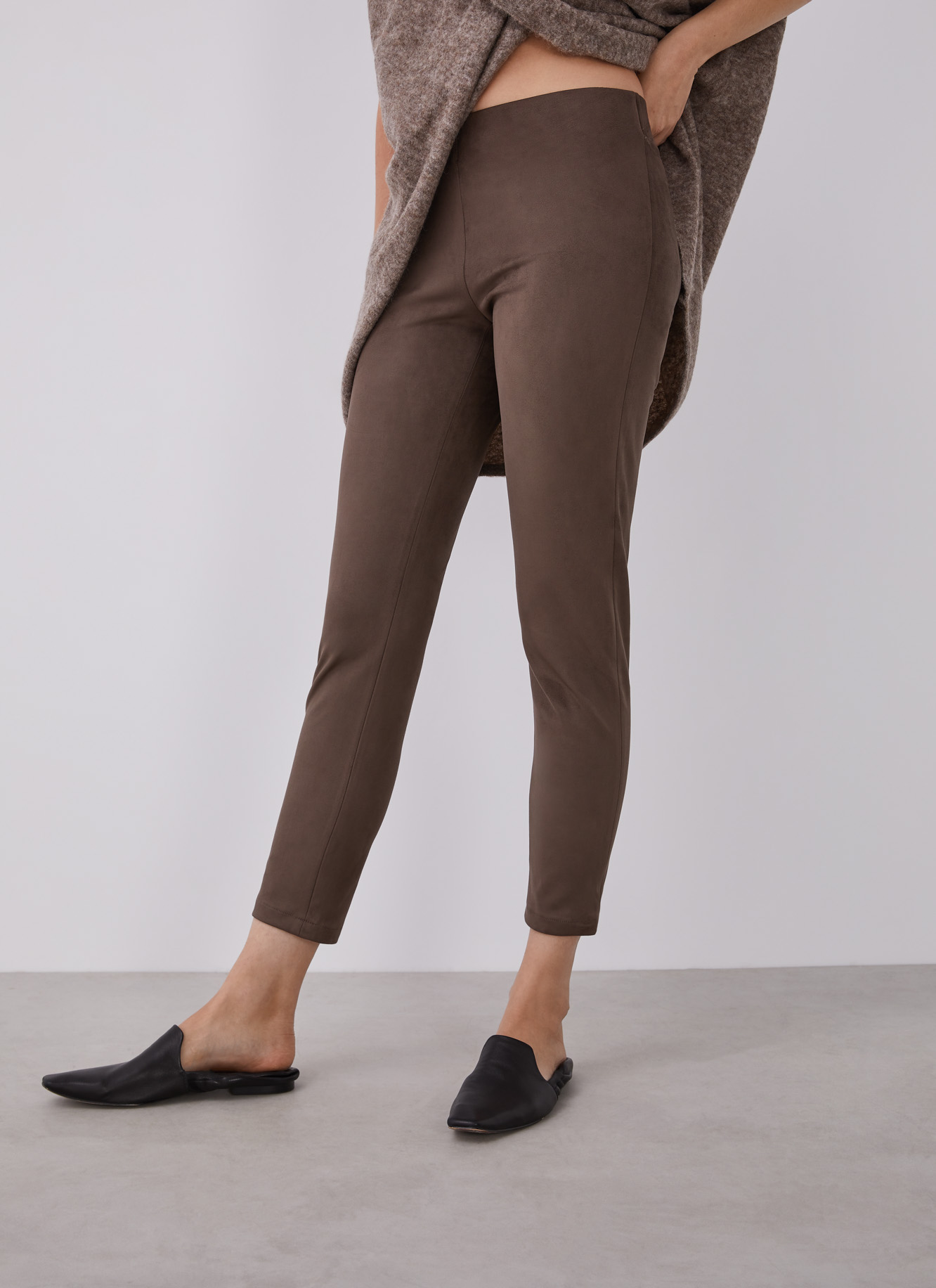 Suedette leggins image number 0