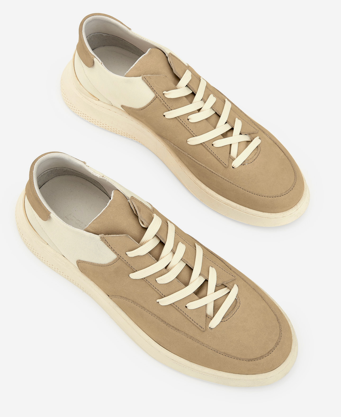Leather and neoprene sneaker. image number 1