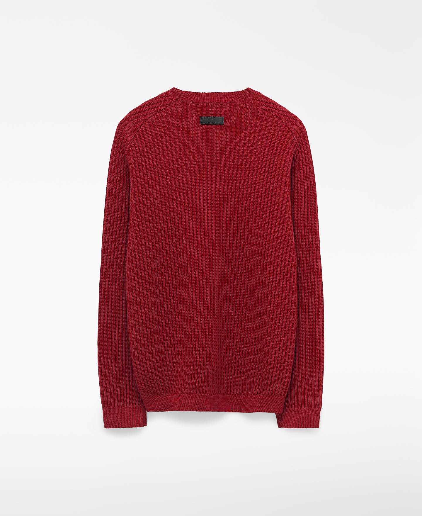 Organic cotton structured knit sweater image number 5