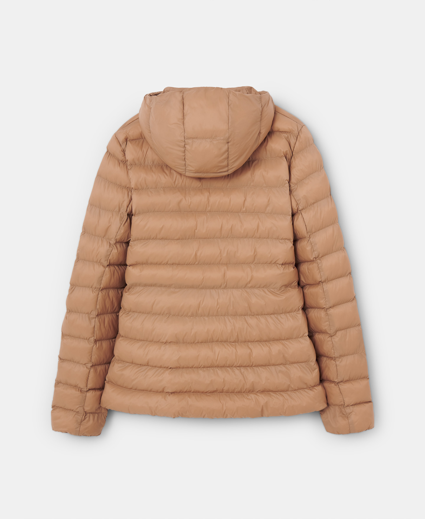 Camel padded jacket with hood image number 5