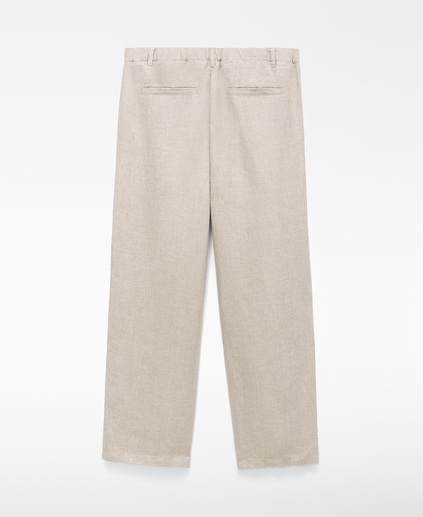 European linen relaxed fit trousers image number 5