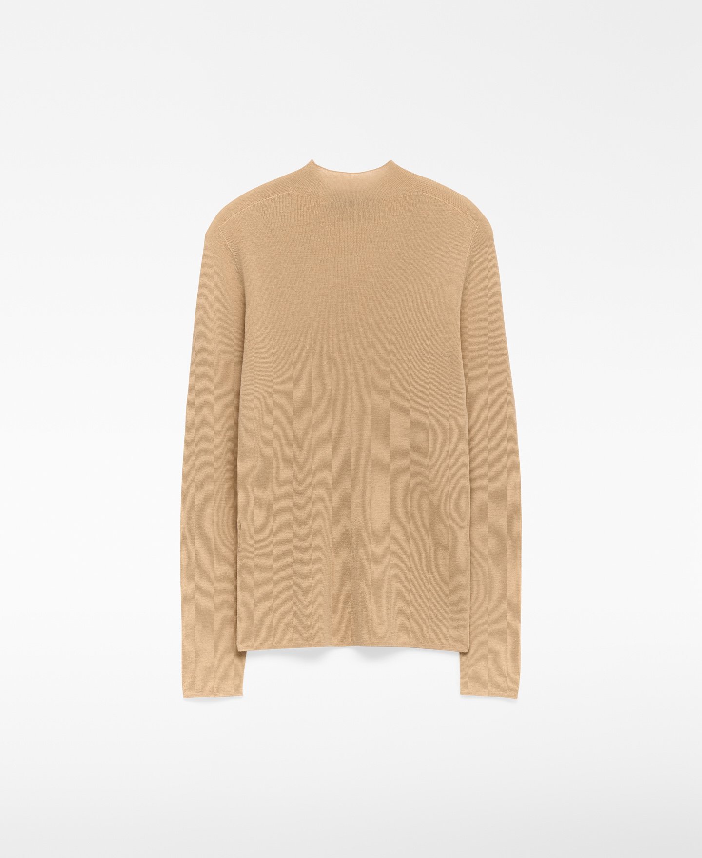 Camisola justa de lã merino para mulher image number 5