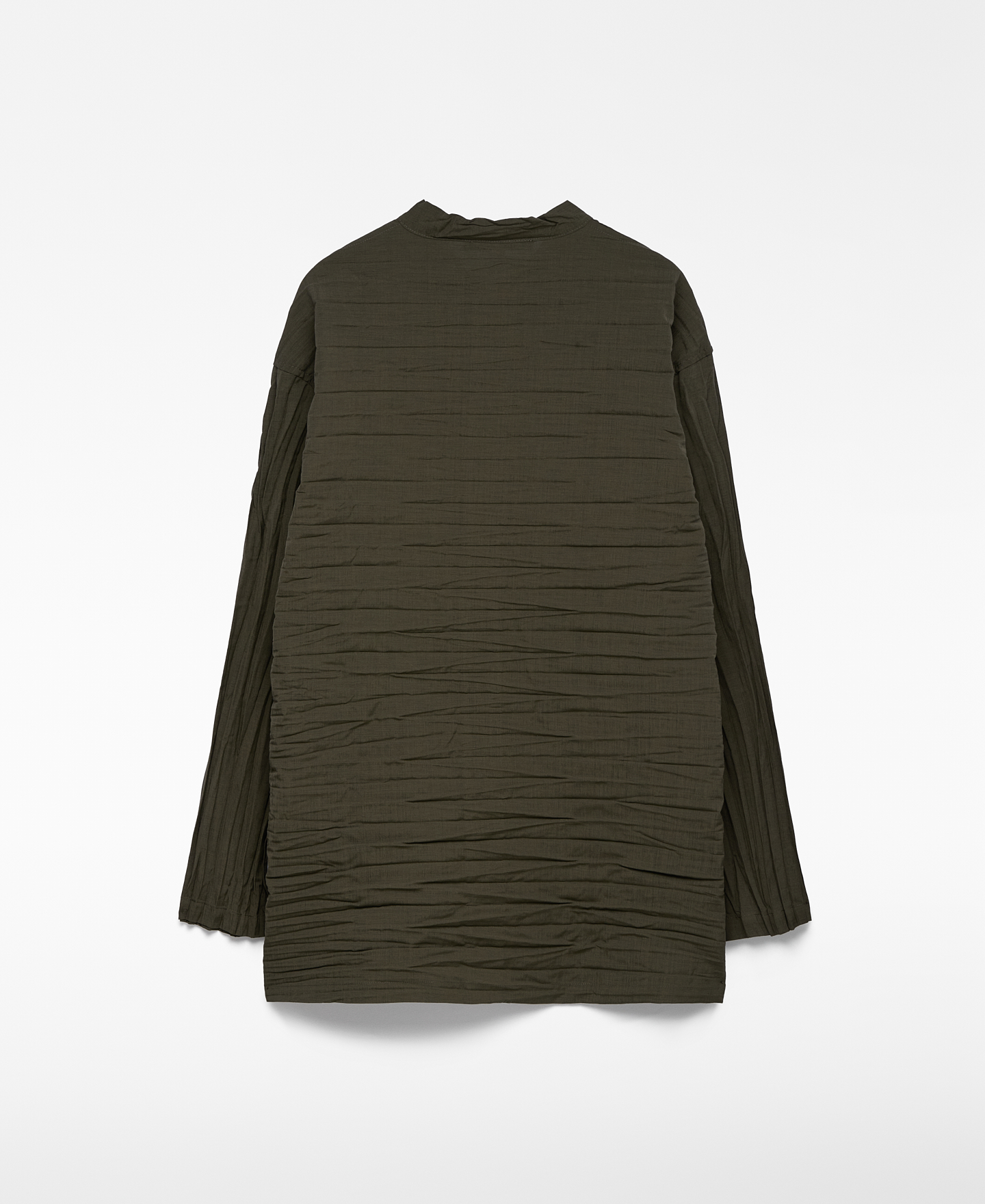 Sobrecamisa plisada mujer image number 5