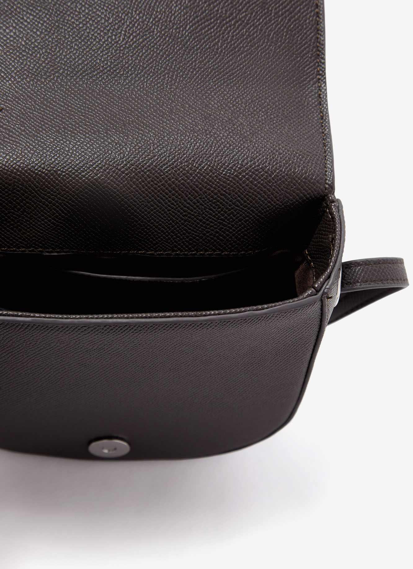 Faux saffiano mini flap bag image number 2