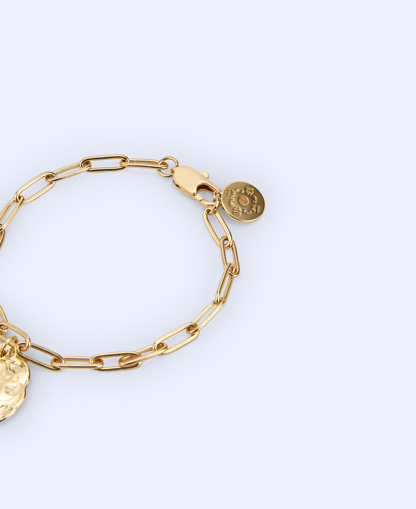 Metal chain link bracelet image number 1