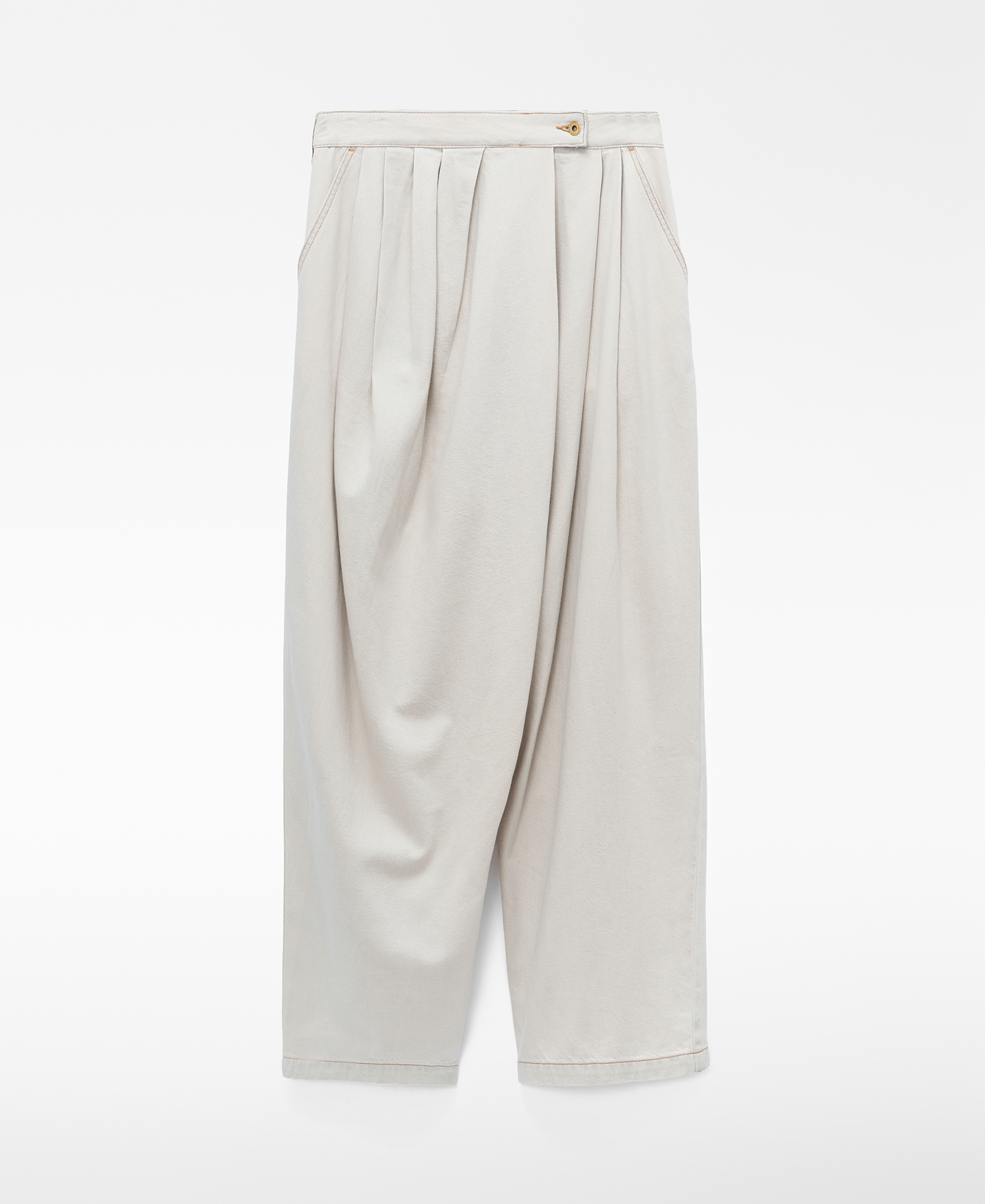 Pantal&oacute;n baggy cruzado denim algod&oacute;n image number 4