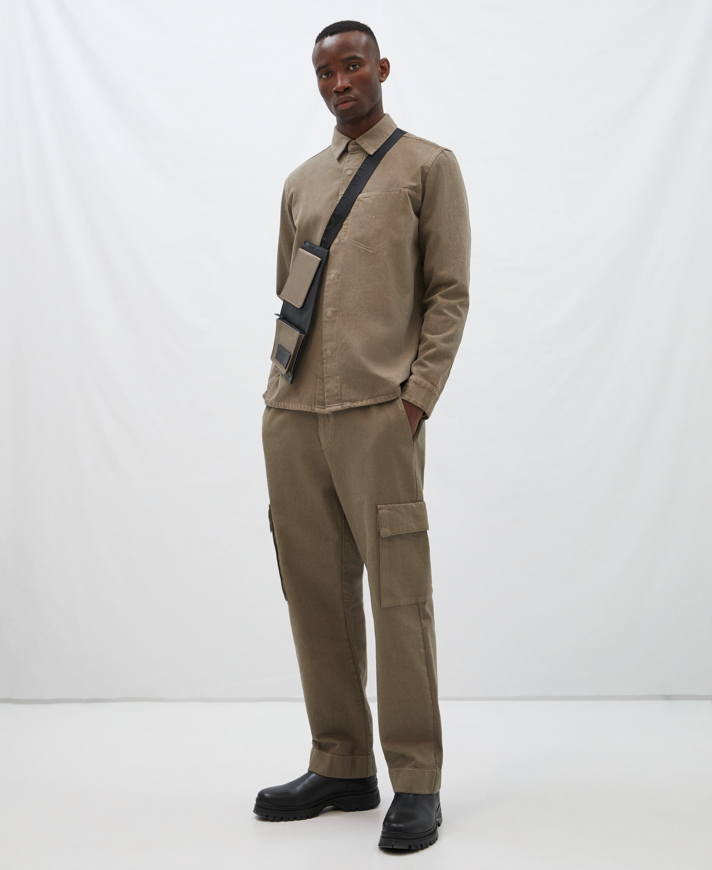 Cotton cargo trousers image number 1