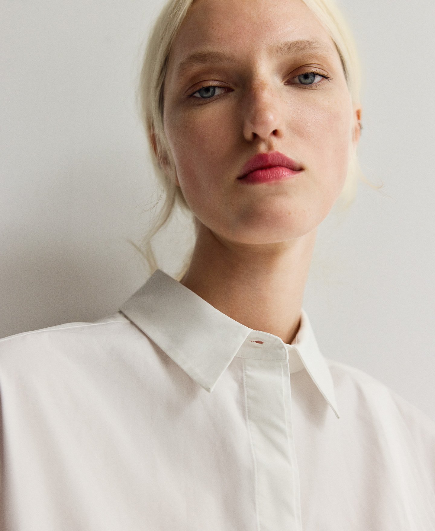 Camisa oversize algodón orgánico mujer image number 0