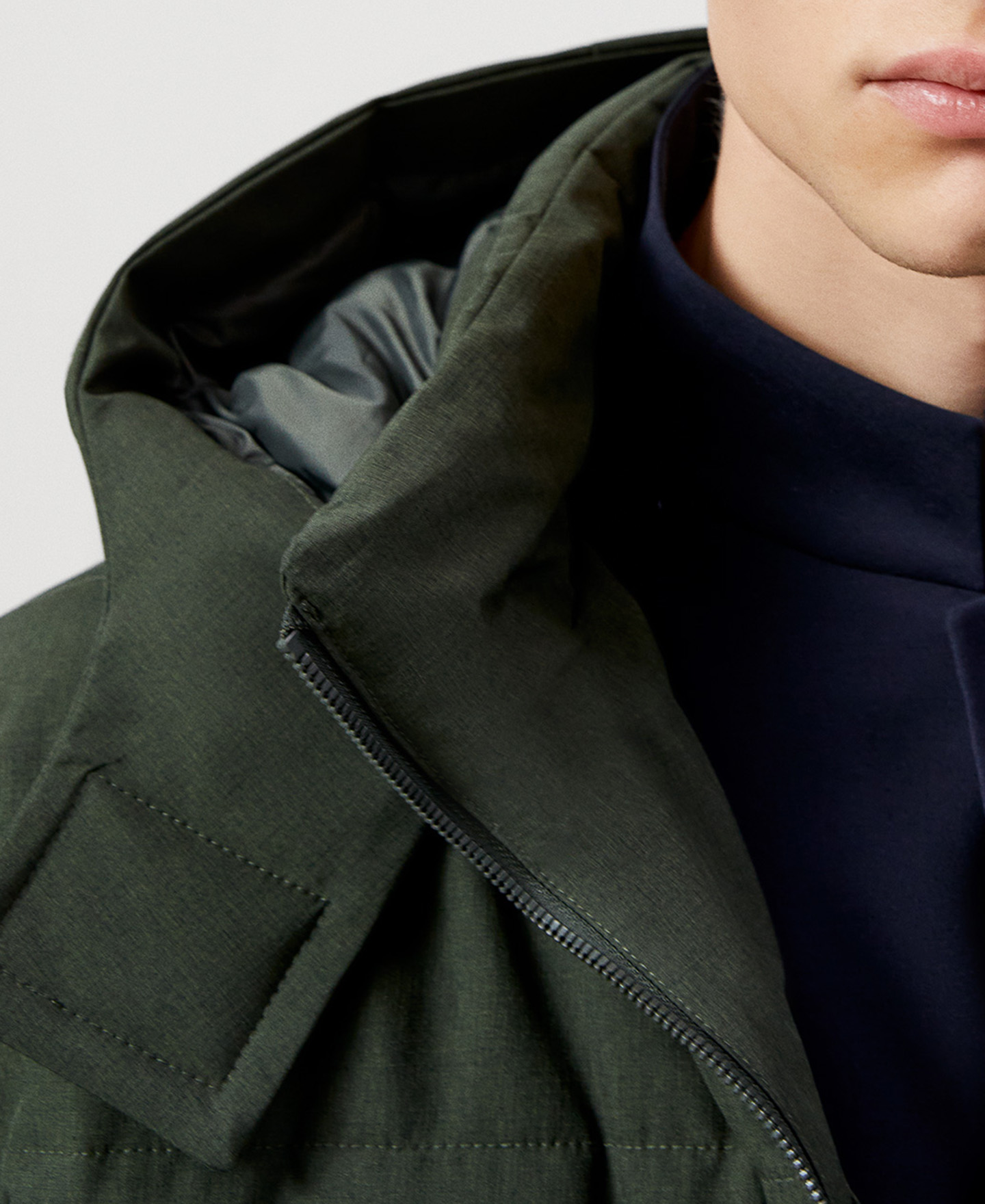 Padded hood jacket image number 3